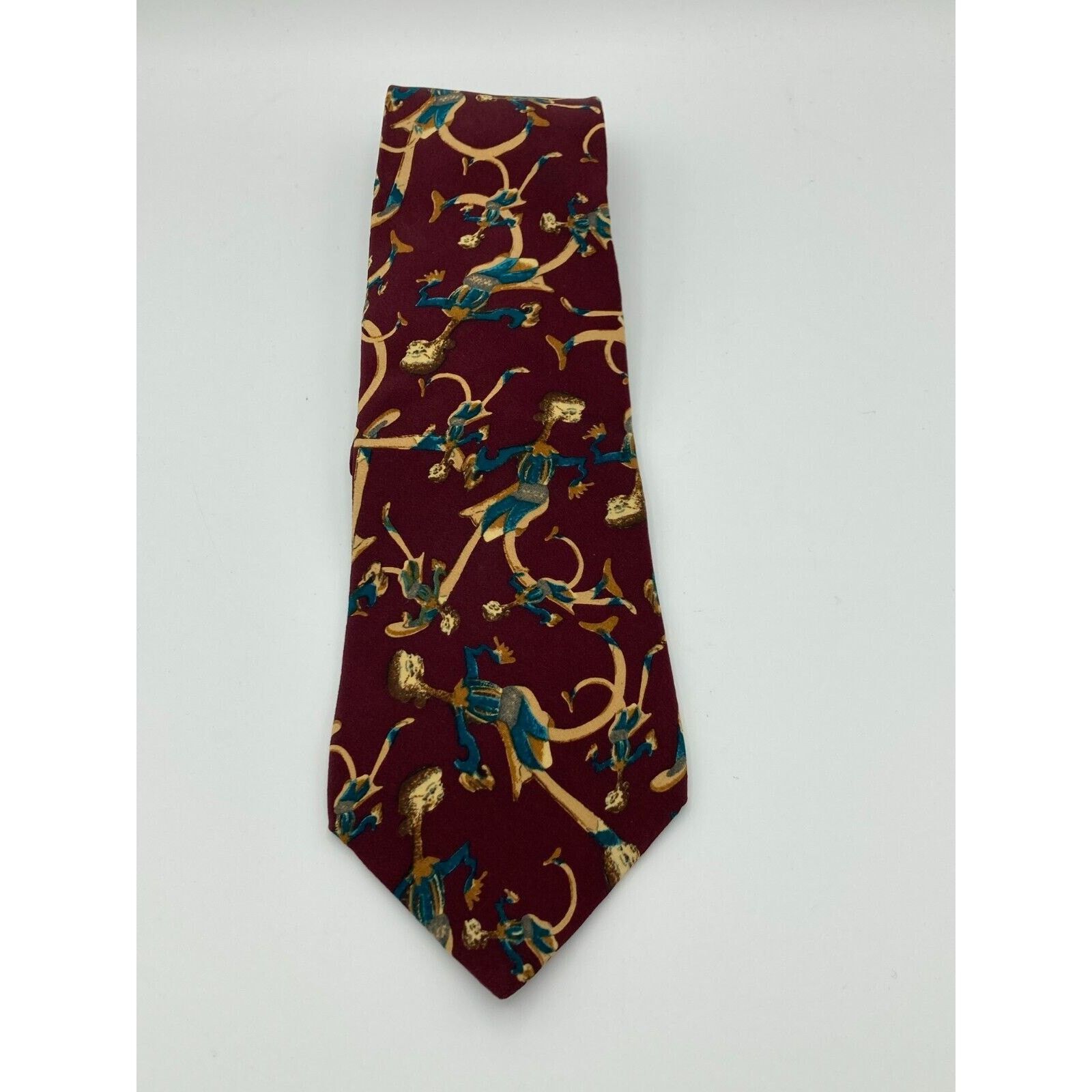 Other J. GARCIA Men's 100% Silk Tie Lady with Argyle Socks Size ONE SIZE - 15 Thumbnail