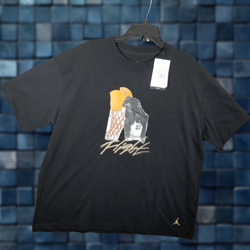 Nike Nike Jordan Flight Graphic Shirt Womens Large Black Jumpman Basketball Tee Size L / US 10 / IT 46 - 1 Thumbnail