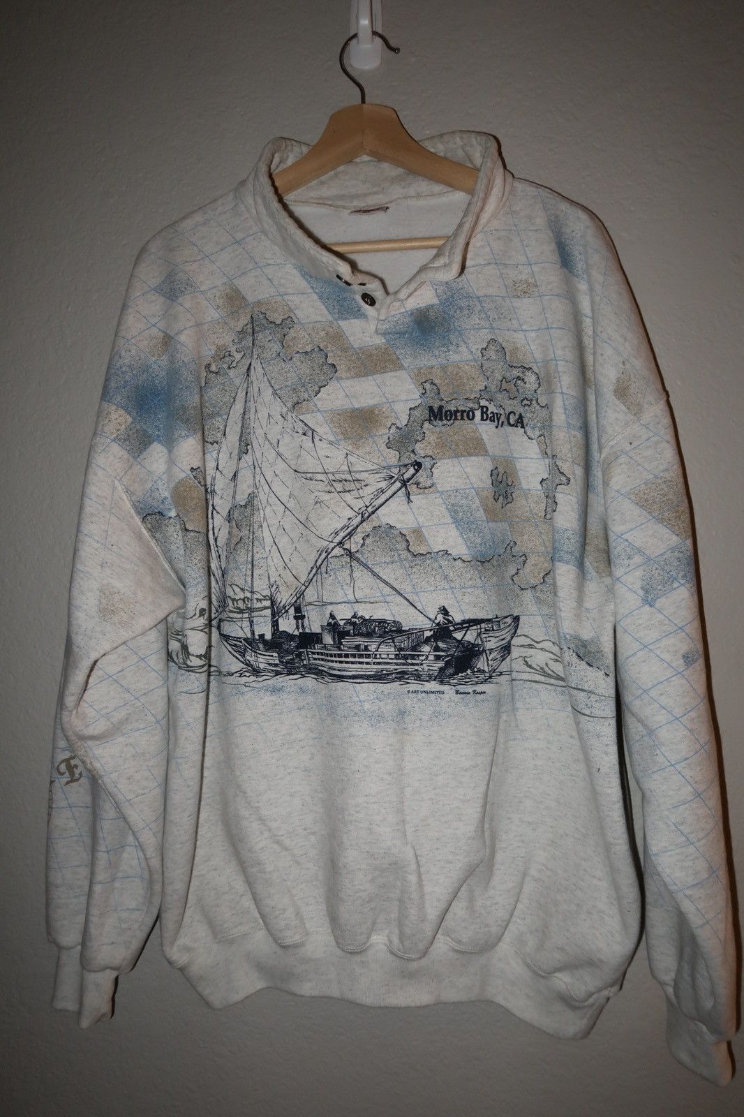 Vintage Vintage Moro bay CA Graphic sweatshirt Size US XXL / EU 58 / 5 - 1 Thumbnail