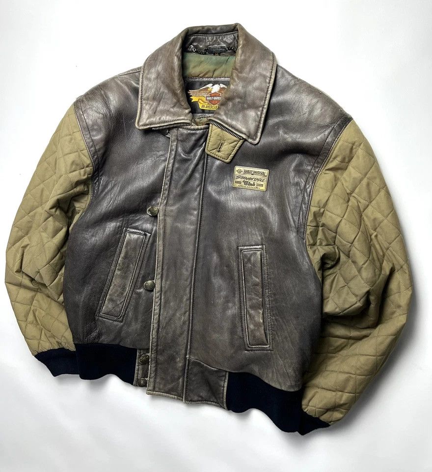 Harley Davidson Harley-Davidson RARE EXCLUSIVE Vintage Leather Jacket 1970s Size US M / EU 48-50 / 2 - 7 Thumbnail