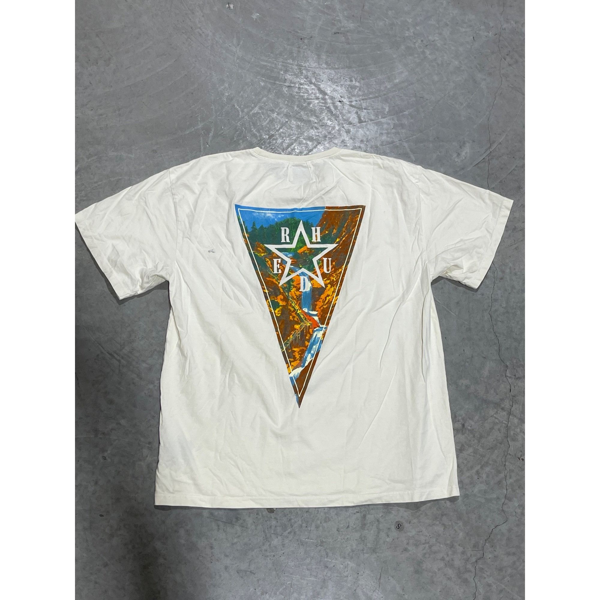 Rhude RHUDE SURREALISM CREAM TEE SZ MEDIUM Size US M / EU 48-50 / 2 - 7 Thumbnail