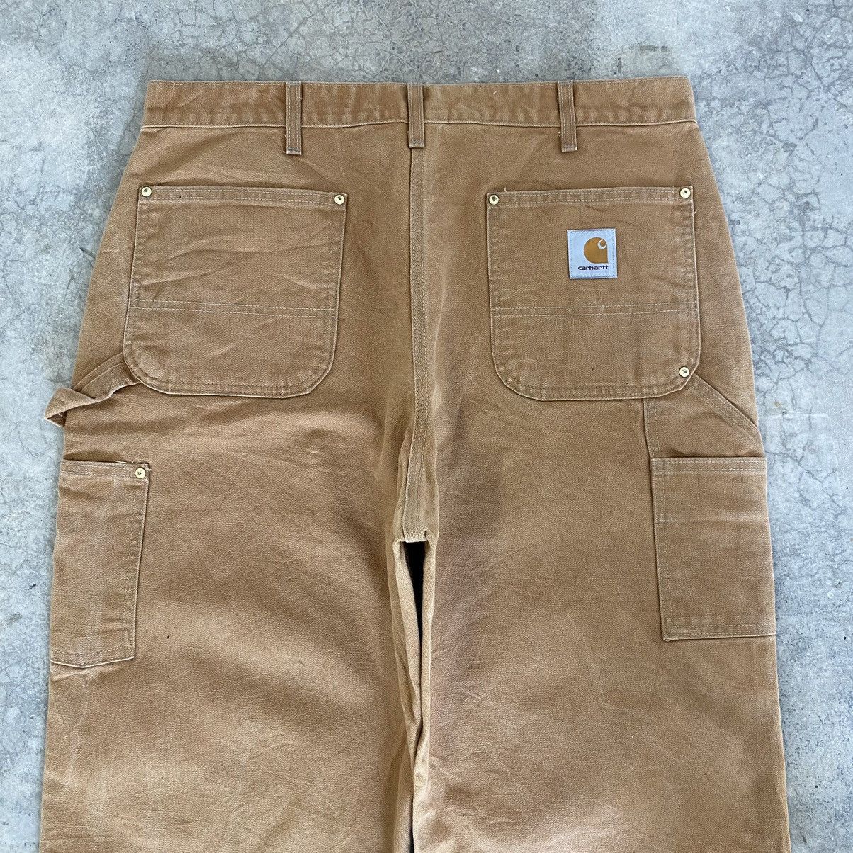 Carhartt Vintage Carhartt Double Knee Tan Carpenter Workwear Pants Size US 35 - 22 Thumbnail