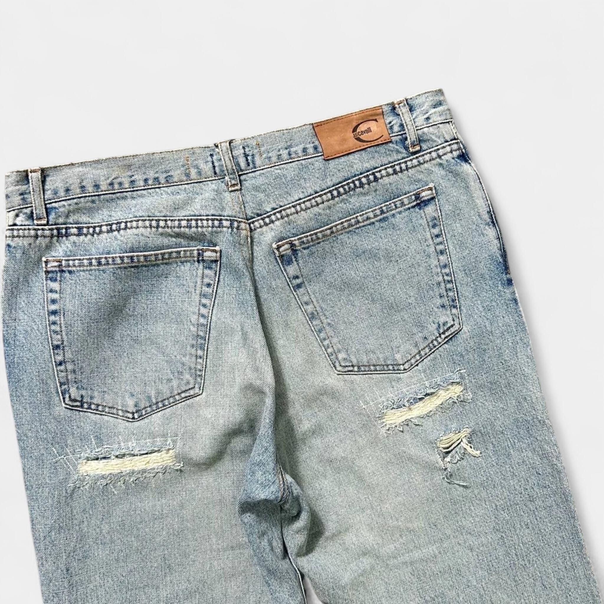 Roberto Cavalli Cavalli Distressed Baggy Jeans Size US 39 - 6 Thumbnail