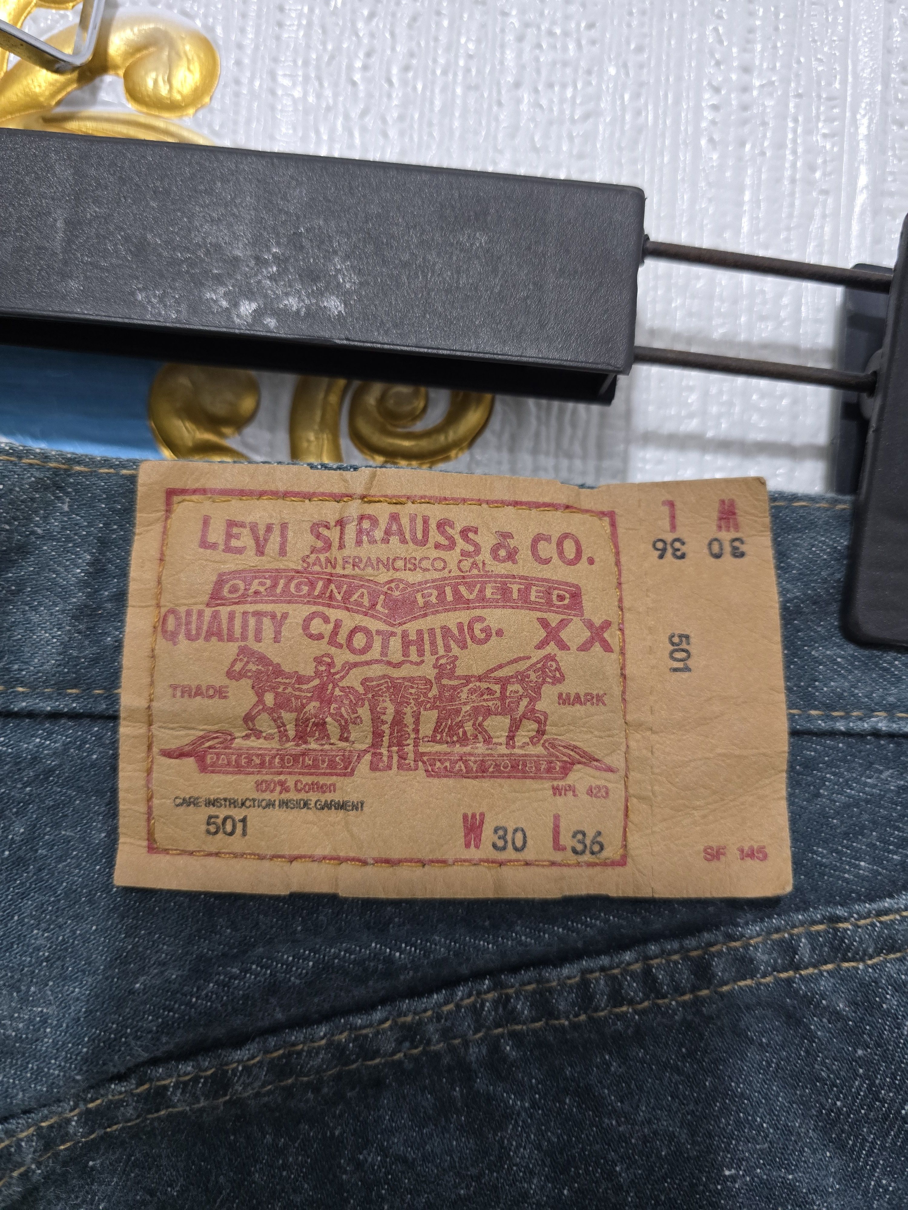 Levi's × Levi's Vintage Clothing × Vintage LEVI'S VINTAGE ,very rare Made in France like New Size US 30 / EU 46 - 4 Thumbnail