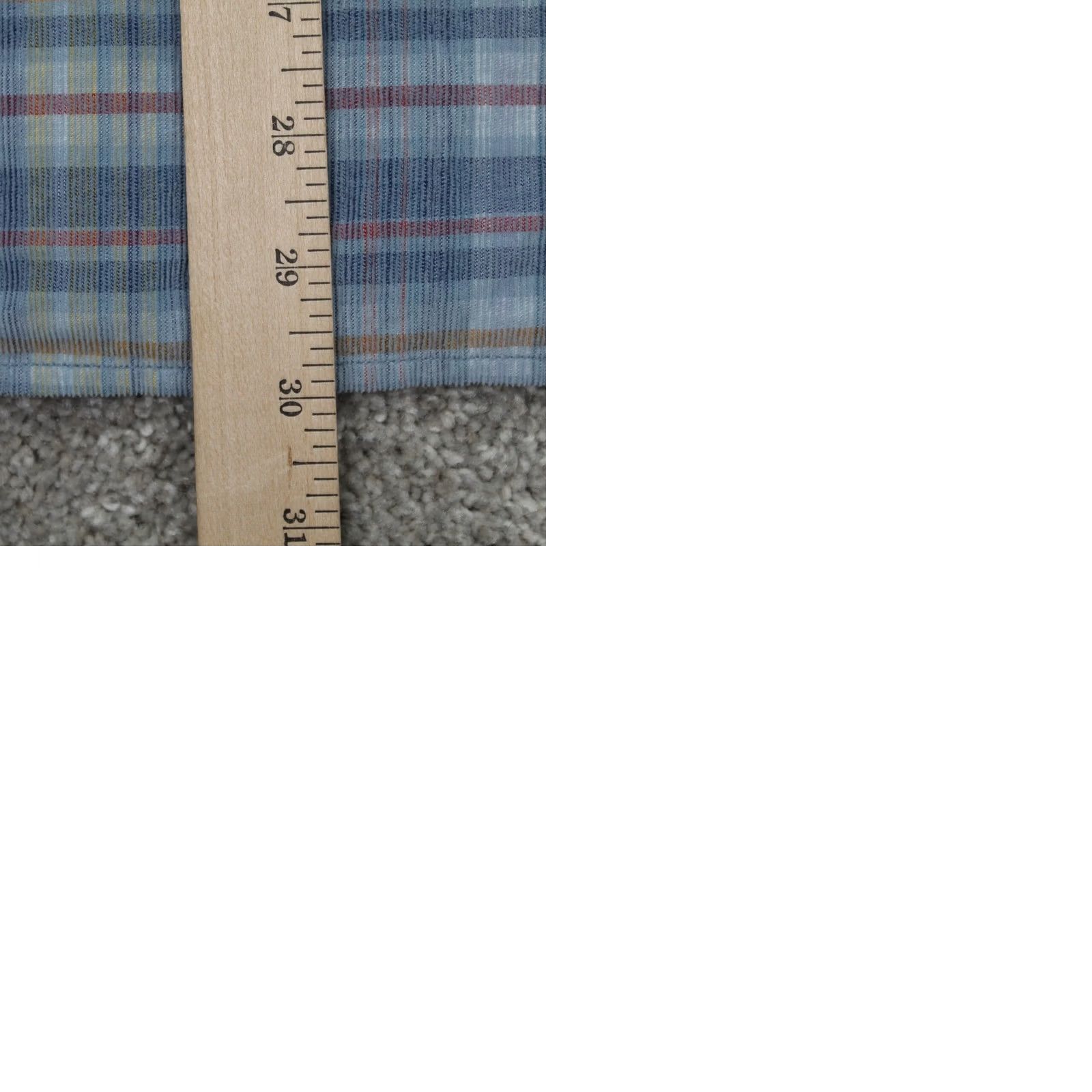 Tommy Bahama Tommy Bahama Shirt Mens XL Blue Madras Textured Cotton Long Sleeve Button Up Size US XL / EU 56 / 4 - 9 Thumbnail