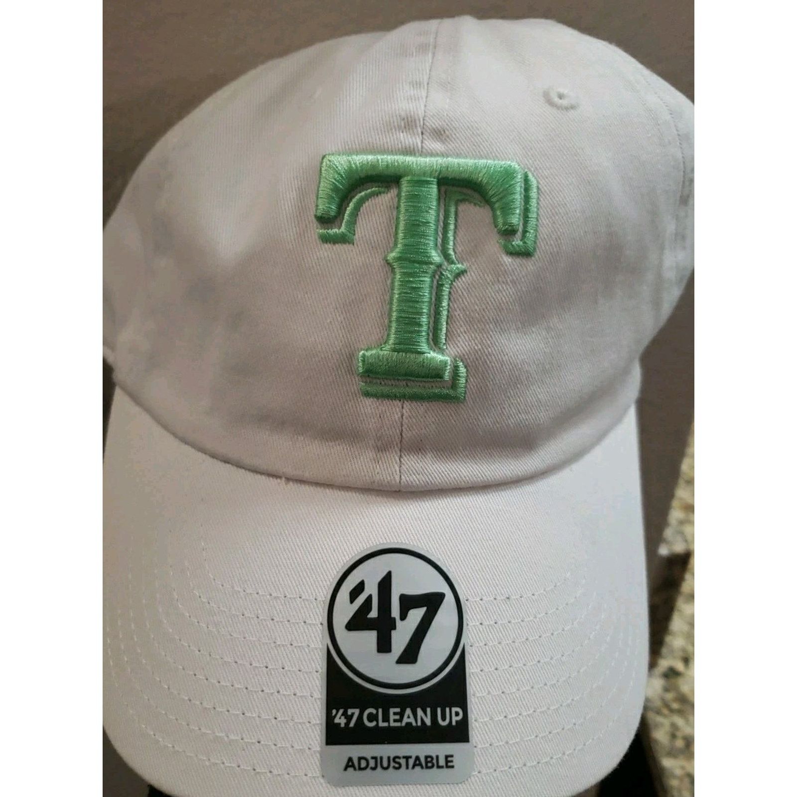 47 Brand Texas Rangers Hat Cap '47 Clean Up Dad Strap White '47 Brand Size ONE SIZE - 1 Thumbnail