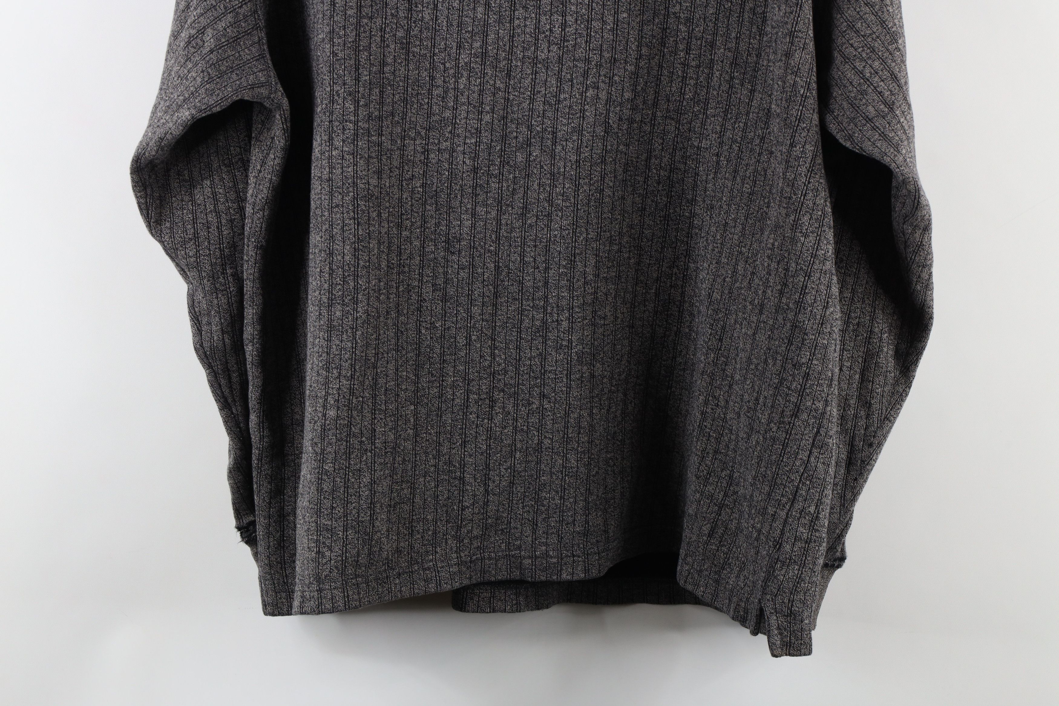 Vintage Vintage 90s Streetwear Ribbed Knit Long Sleeve Polo Shirt Size US M / EU 48-50 / 2 - 16 Thumbnail