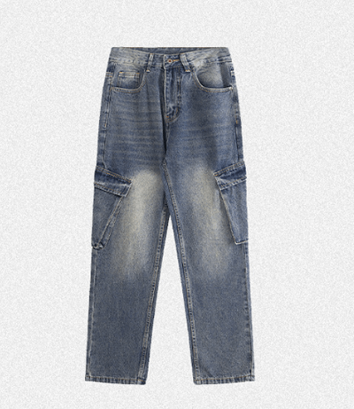 Japanese Brand × Jean Trendy loose washed casual workwear straight jeans Size US 32 / EU 48 - 5 Thumbnail