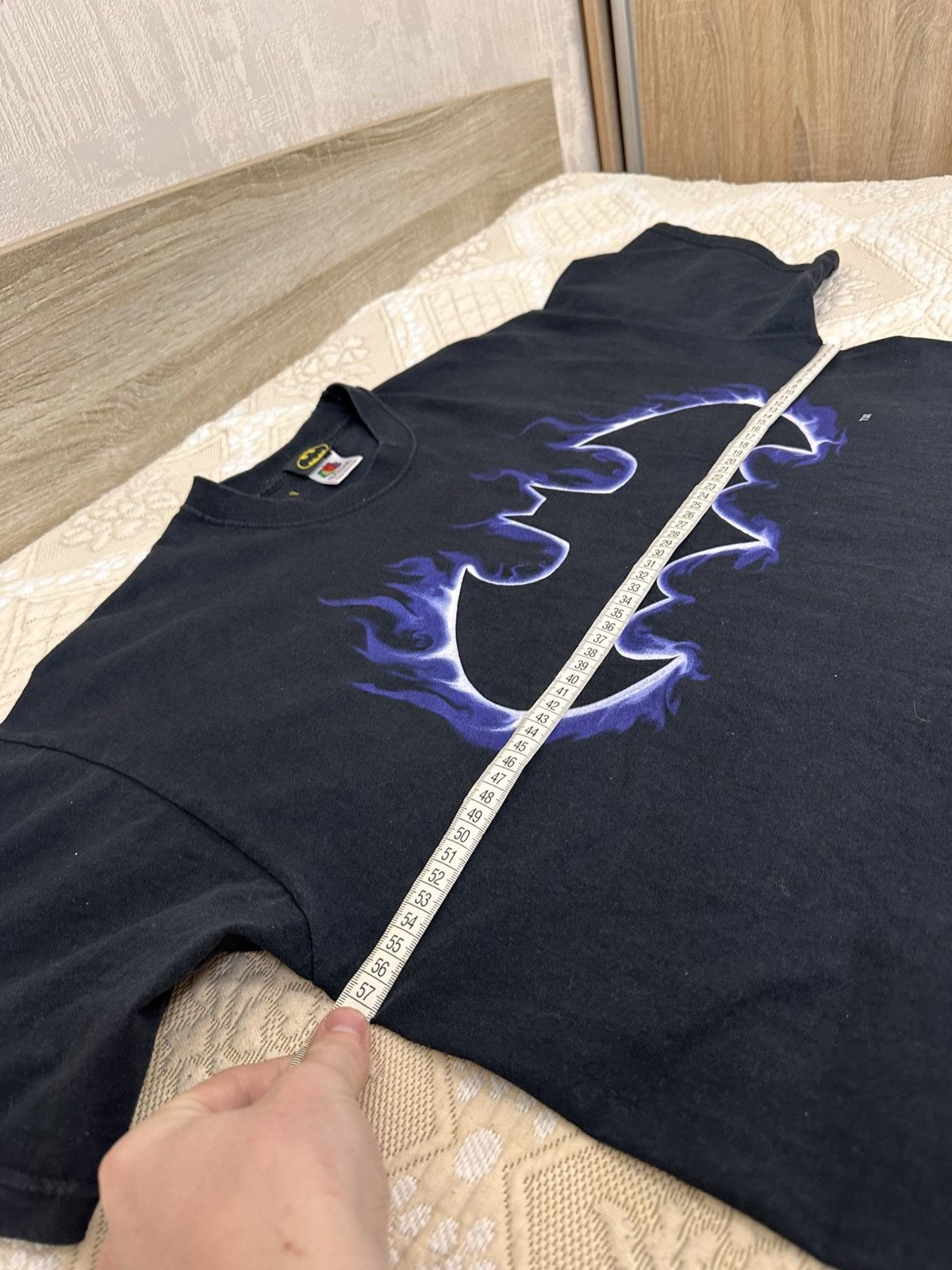 DC Comics 🔥 Batman Flame Logo T Shirt DC Vintage Comics Movie Dark Size US XL / EU 56 / 4 - 10 Thumbnail
