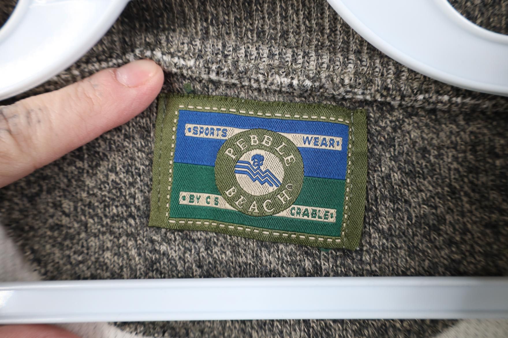 Vintage Vintage 90s Pebble Beach Golf Course Fit Ribbed Knit Sweater Size US L / EU 52-54 / 3 - 6 Thumbnail
