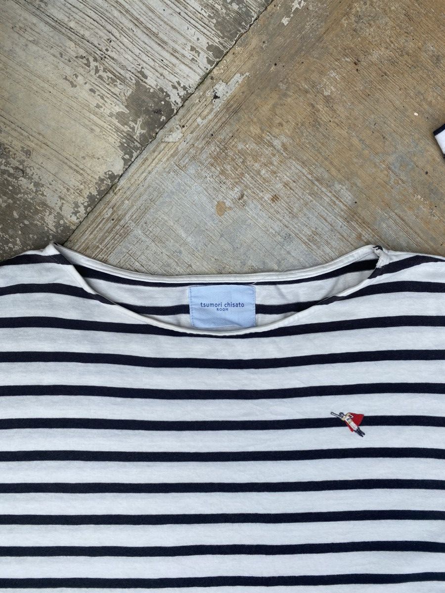 Tsumori Chisato Tsumori Chisato Room Breton Stripe tshirt Size L / US 10 / IT 46 - 3 Thumbnail