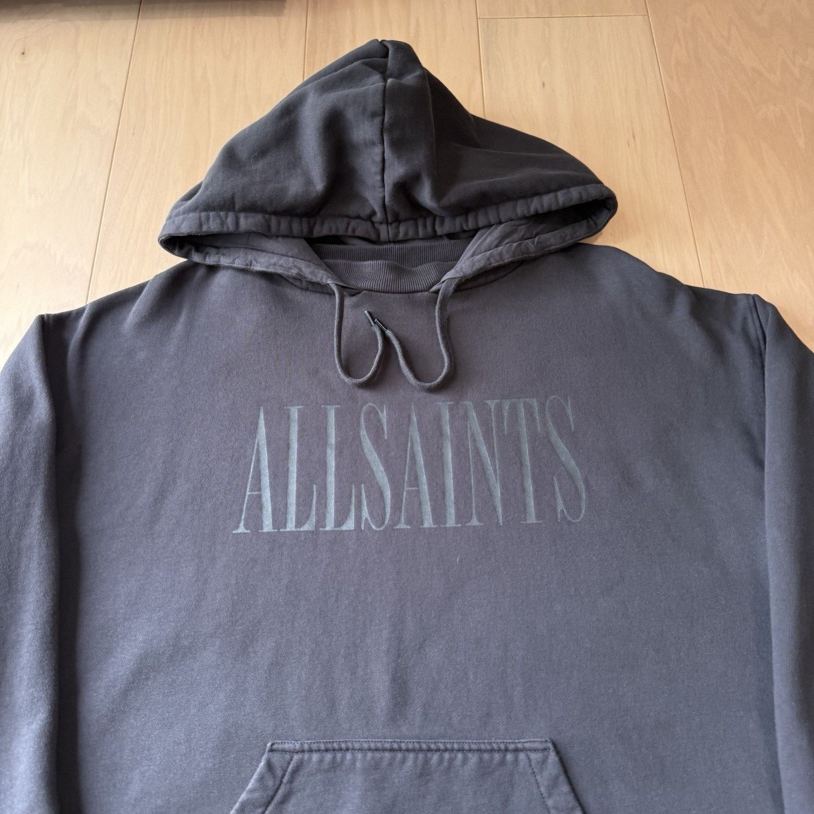 Allsaints All Saints Hoodie XS Dark Gray Hooded Fleece Pullover Size US XS / EU 42 / 0 - 3 Thumbnail