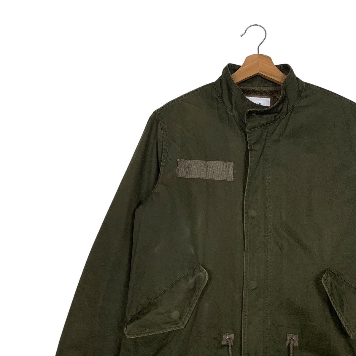 Lui's LUI’S Faux Fur Lined Olive Green Parka Jacket #2506-C113 Size US S / EU 44-46 / 1 - 7 Thumbnail