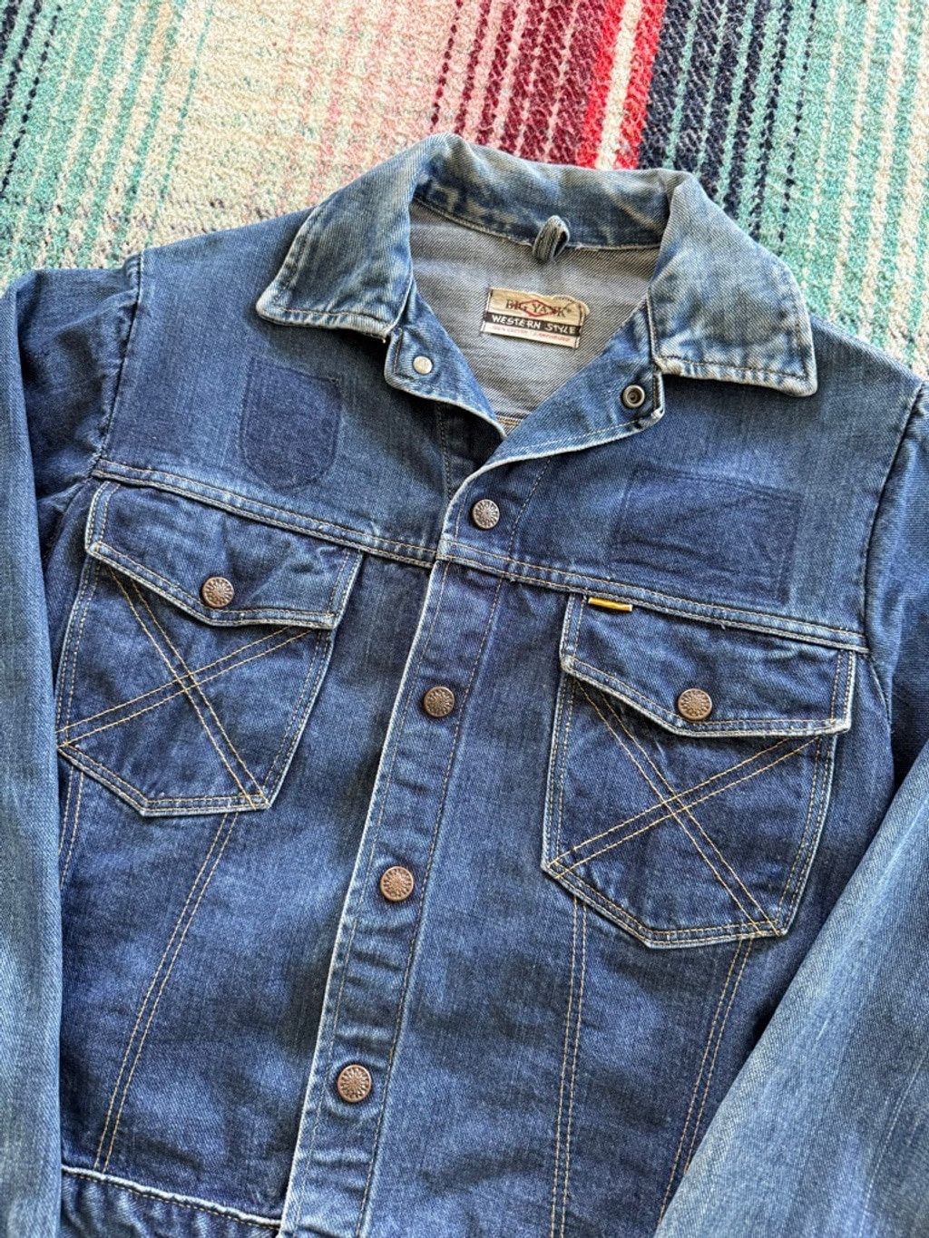 Vintage 60s Big Yank Selvedge Denim Trucker Jacket S Size US S / EU 44-46 / 1 - 2 Thumbnail
