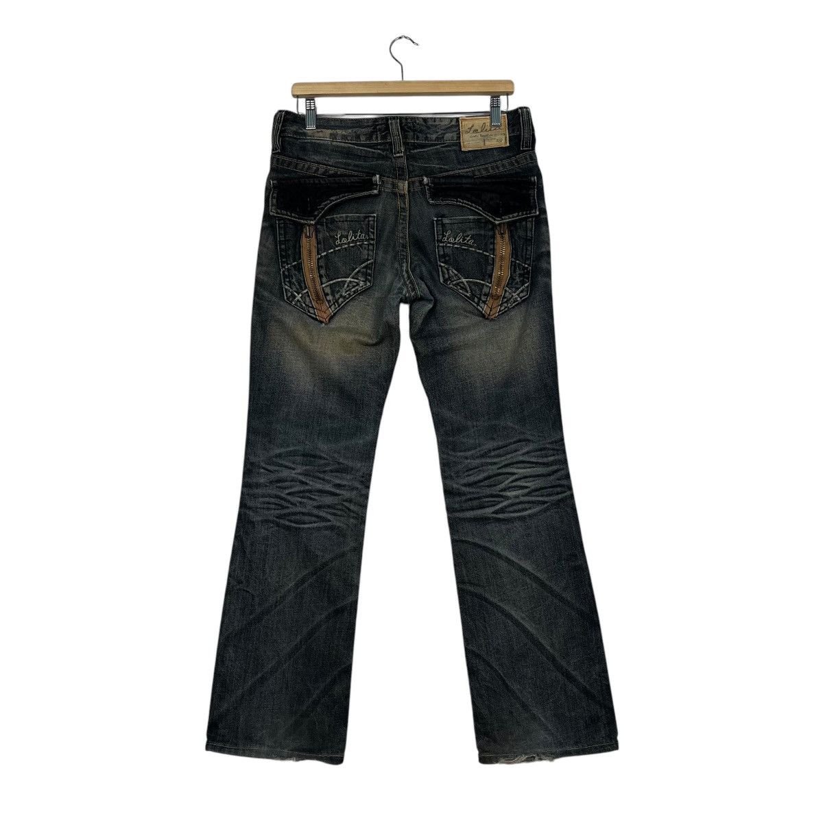 Japanese Brand Vintage Lolita Jeans Faded Denim Jeans Size 32" / US 10 / IT 46 - 7 Thumbnail