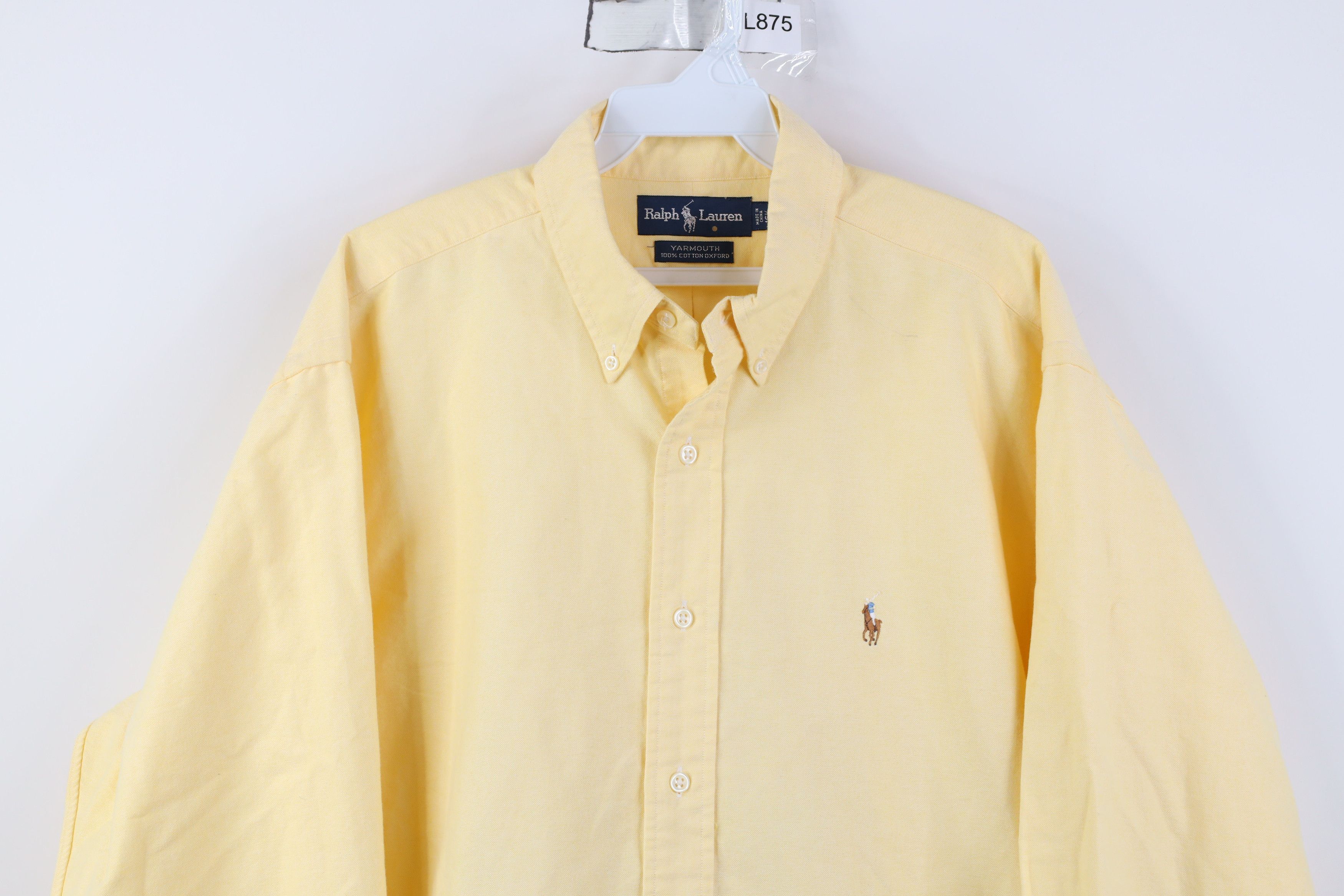 Polo Ralph Lauren Vintage 90s Ralph Lauren Yarmouth Button Down Shirt Size US L / EU 52-54 / 3 - 2 Thumbnail