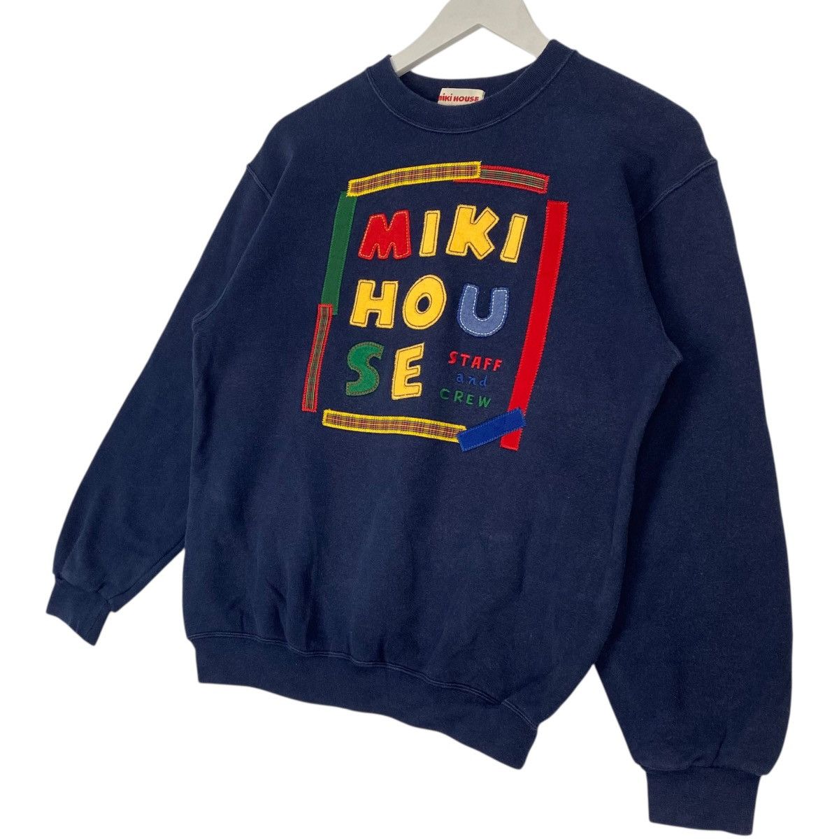 Other Vintage Mikihouse Japan Sweatshirt Crewneck Navy Blue Logo Size US S / EU 44-46 / 1 - 2 Thumbnail