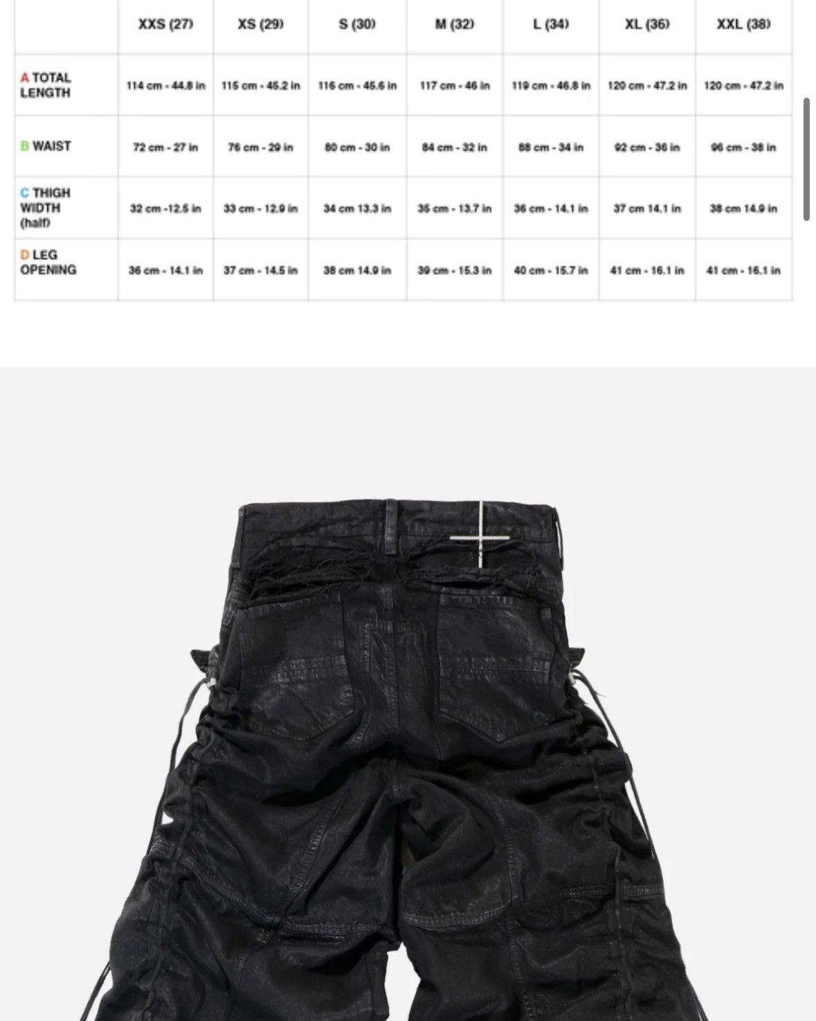 SHINE LUXURY “Truckerstar” Layered Distressed Jumbo Baggy Denim Size US 32 / EU 48 - 16 Thumbnail