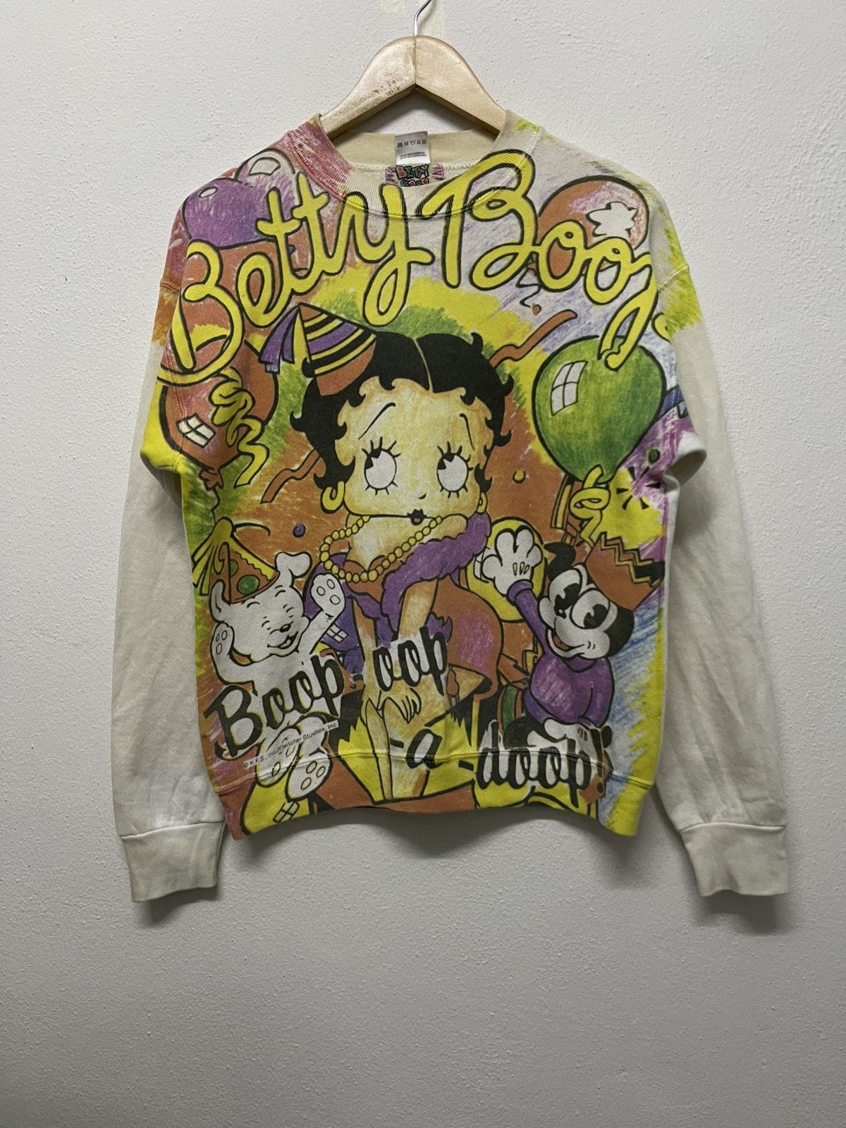 Cartoon Network 90s BETTY BOOP AOP SWEATSHIRT RARE DESIGN Size US M / EU 48-50 / 2 - 1 Thumbnail