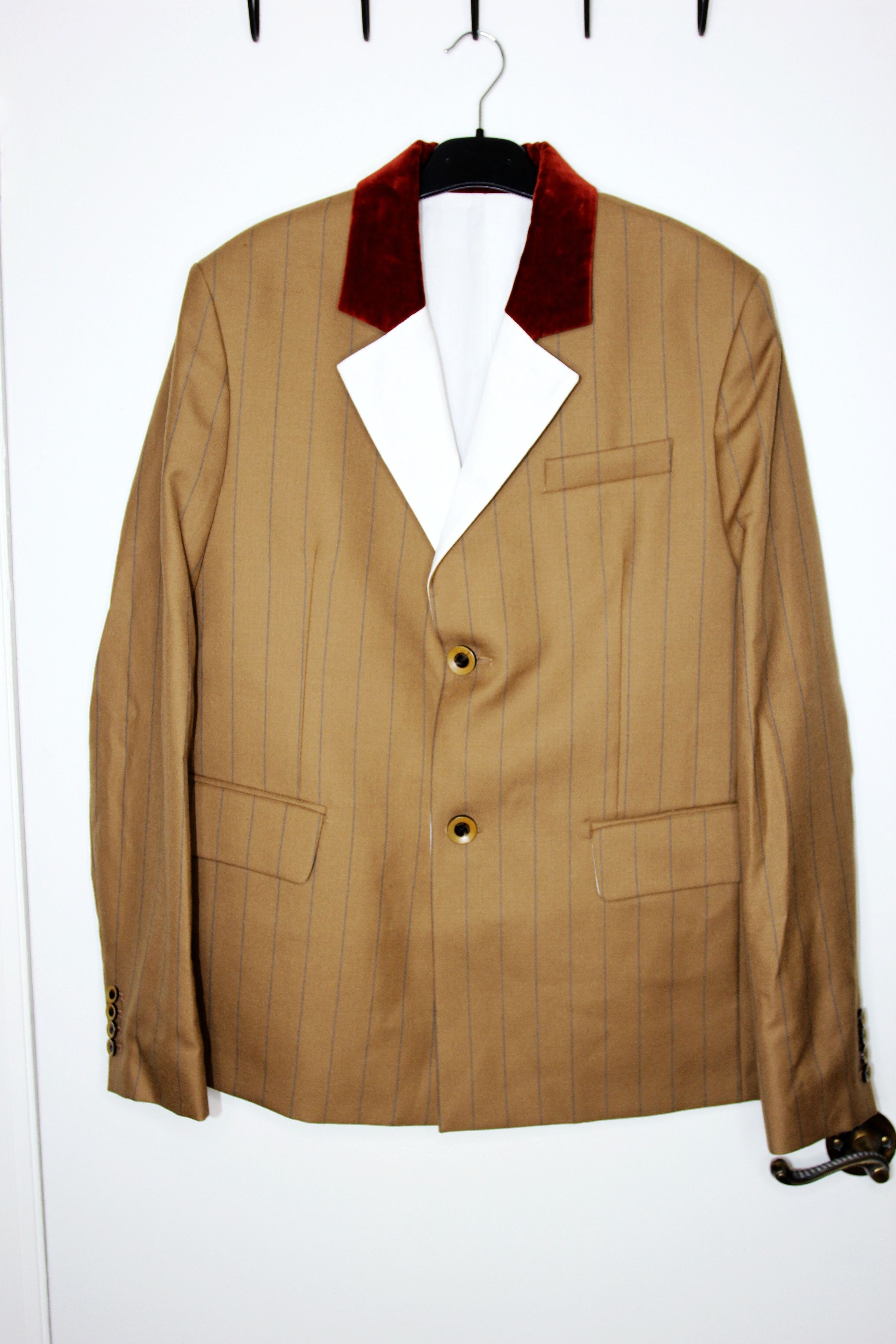 Wales Bonner BNWT SS24 WALES BONNER PINSTRIPE WOOL HAILE JACKET 52 Size US L / EU 52-54 / 3 - 2 Thumbnail