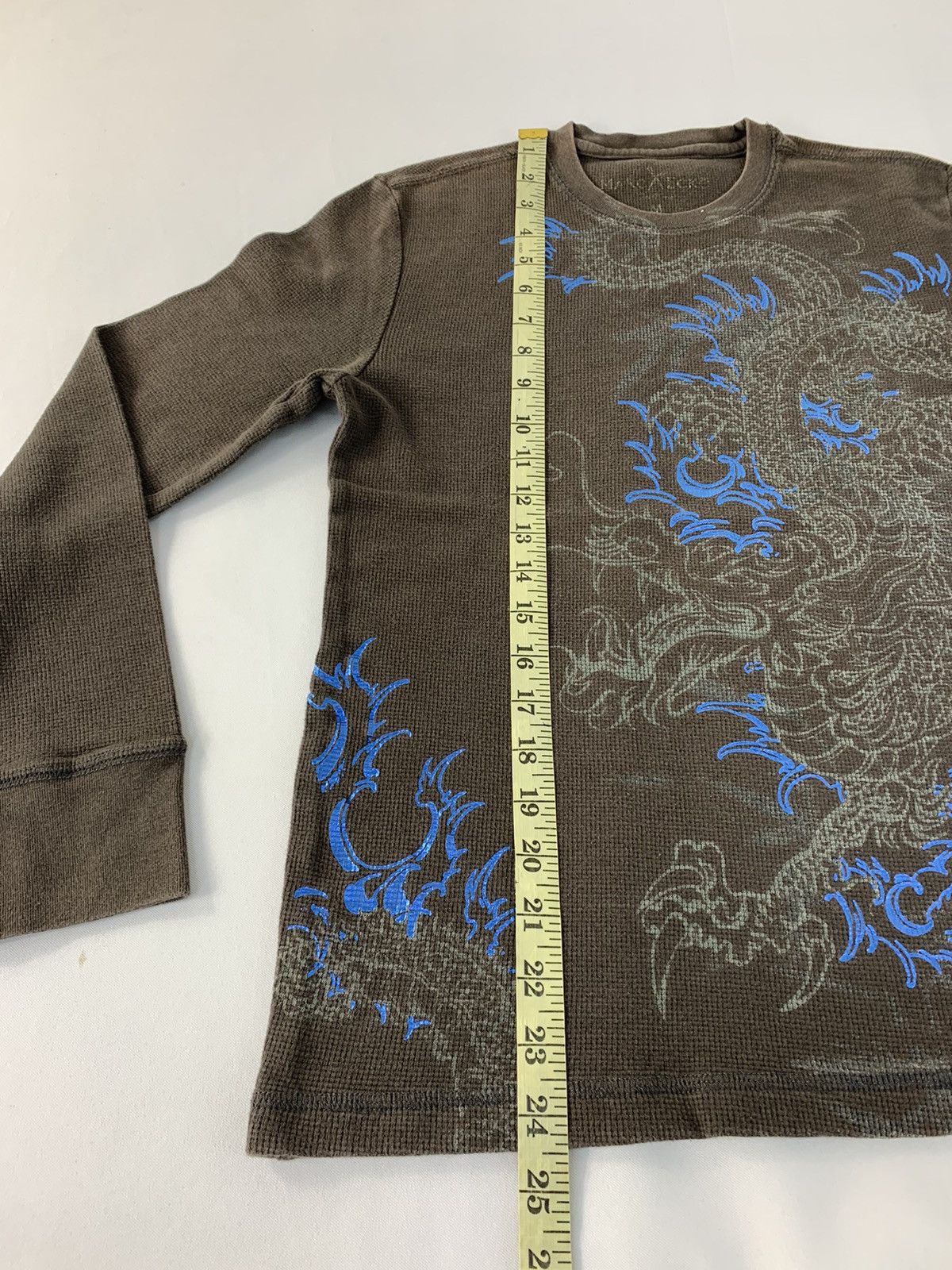 Ecko Unltd. Marc Ecko Big Dragon Over Printed Longsleeve Slim Fit Tee Size S / US 4 / IT 40 - 8 Thumbnail