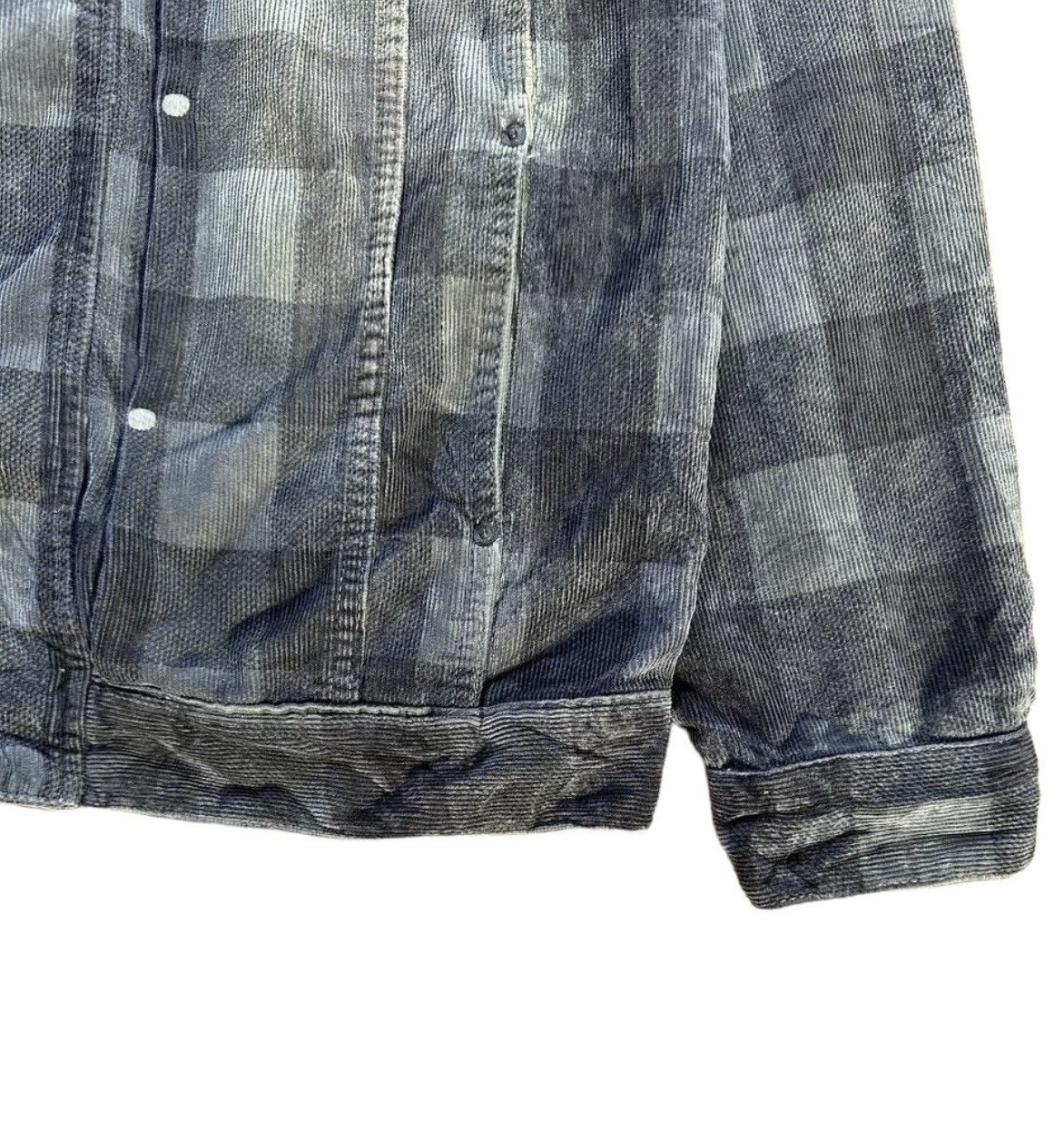 Montage Montage Denim Sunfaded Plaid Jacket Size US S / EU 44-46 / 1 - 6 Thumbnail