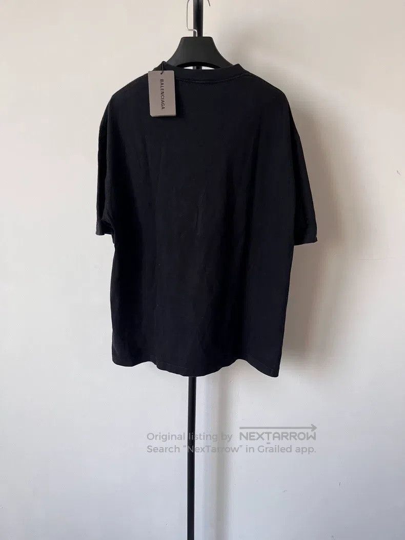 Balenciaga Balenciaga Letter Printed Round Neck Short Sleeve Off Shou Size M / US 6-8 / IT 42-44 - 2 Thumbnail
