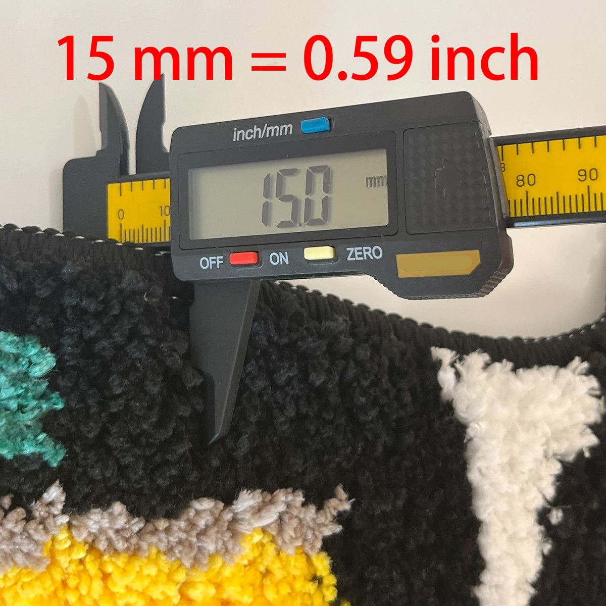 Designer × Homemade Yellow Lighter Flocking Rug Carpet Size ONE SIZE - 4 Thumbnail