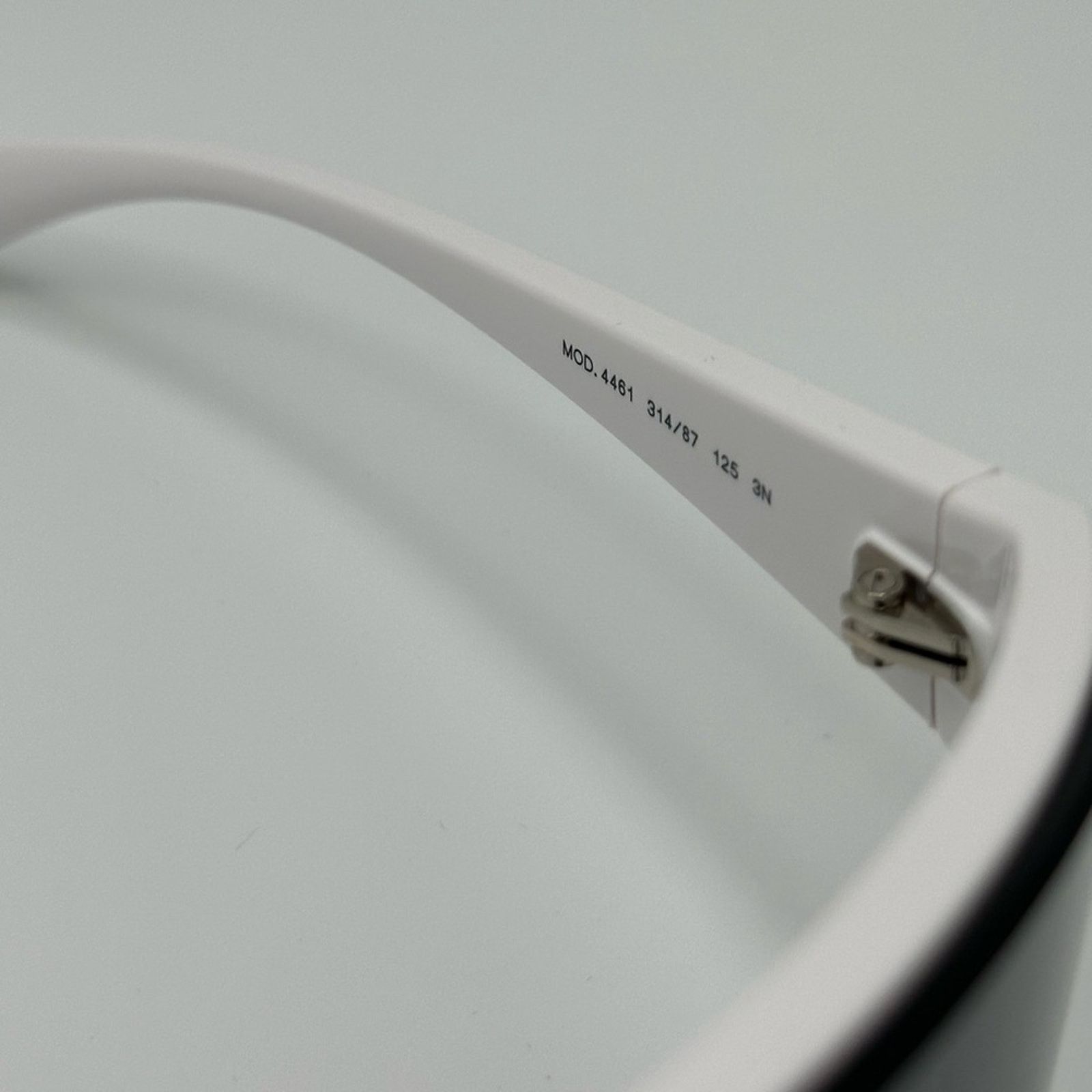 Versace VERSACE VE4461 White Dark Grey with clip on Grey Extra Lens Size ONE SIZE - 10 Thumbnail