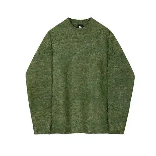 Vintage Green Mohair Knit Sweater Y2k streetwear Size US L / EU 52-54 / 3 - 3 Thumbnail