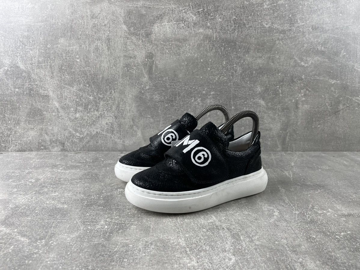 Maison Margiela MM6 Maison Margiela Leather Monk Snap Black Kids Sneakers Size US 4 / IT 34 - 1 Thumbnail