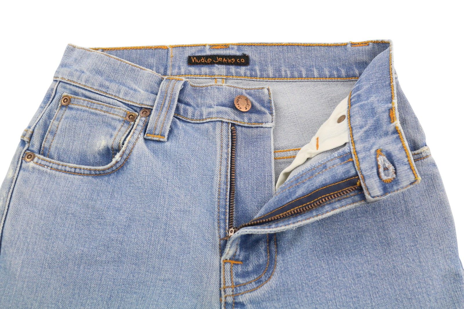 Nudie Jeans THIN FINN W28/L32 Bossa Ozzy Blue Jeans 83606 Size US 28 / EU 44 - 4 Thumbnail