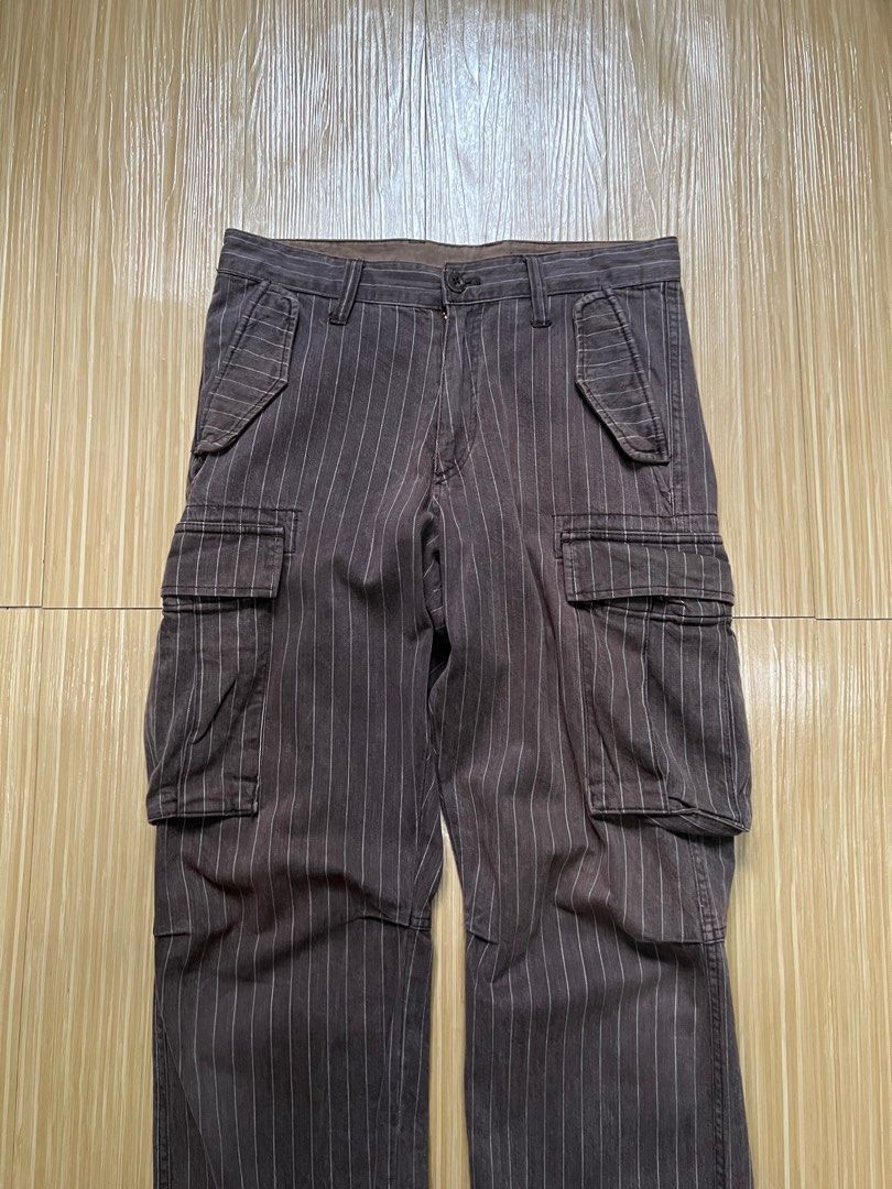 Japanese Brand United Arrows Striped Tactical Multipocket Parachute Cargo Size US 29 - 3 Thumbnail