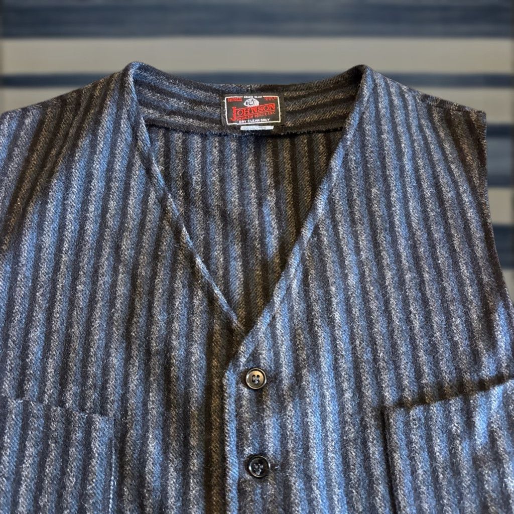 Johnson Woolen Mills Men's Herringbone Wool Vest Casual Fall