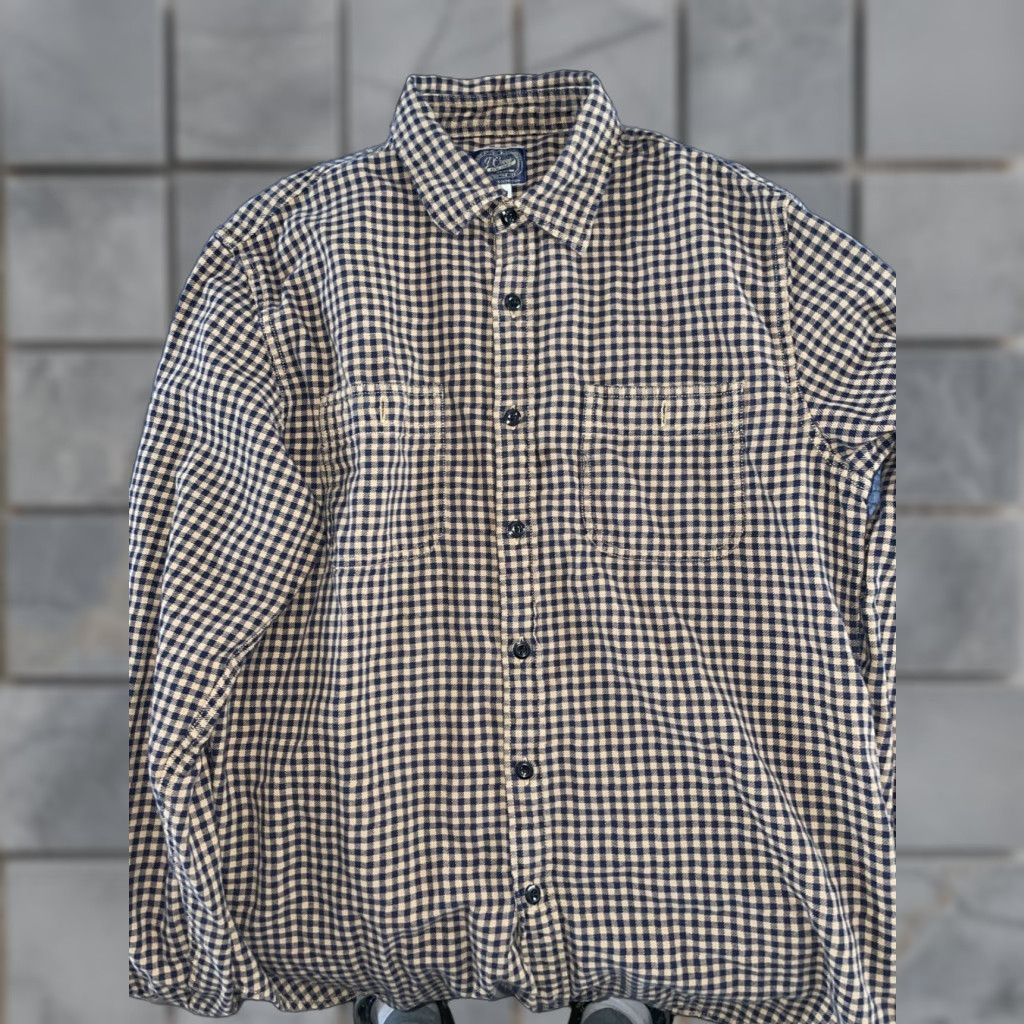 J.Crew J.Crew Shirt Button-Up Mens L Red Blue Green Check Collar Long Sleeve Cotton Knit Button-Down 3-Tone Size US L / EU 52-54 / 3 - 1 Thumbnail
