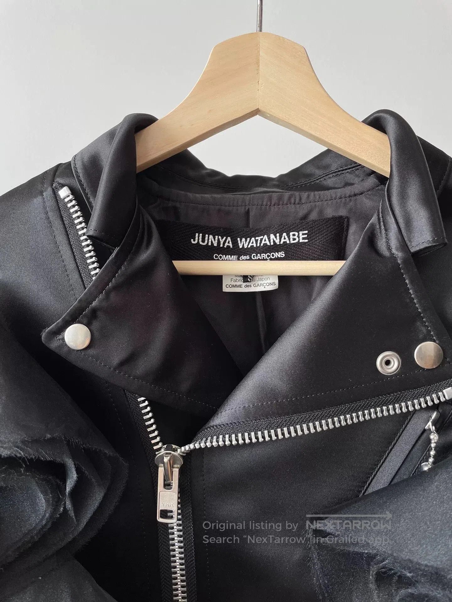Junya Watanabe black ruffled leather jacket by junya watanabe. Size US S / EU 44-46 / 1 - 3 Thumbnail