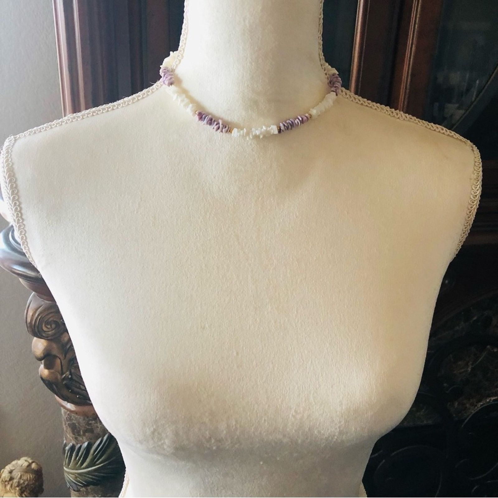 Vintage Vintage 70s painted shell chip choker necklace Size ONE SIZE - 5 Thumbnail
