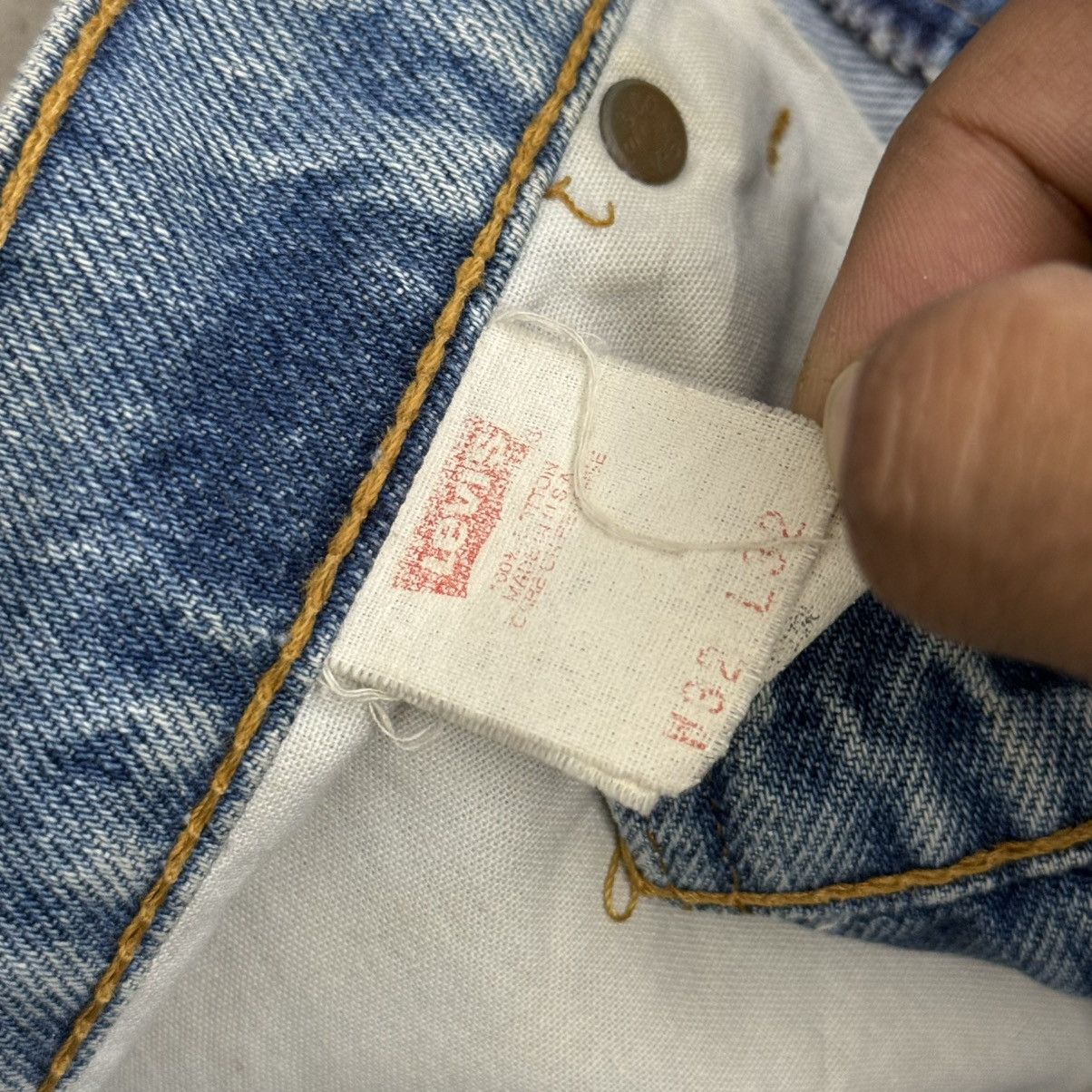 Levi's Vintage 80-90s Levis Missing Pie Denim Pants Size US 31 - 18 Thumbnail