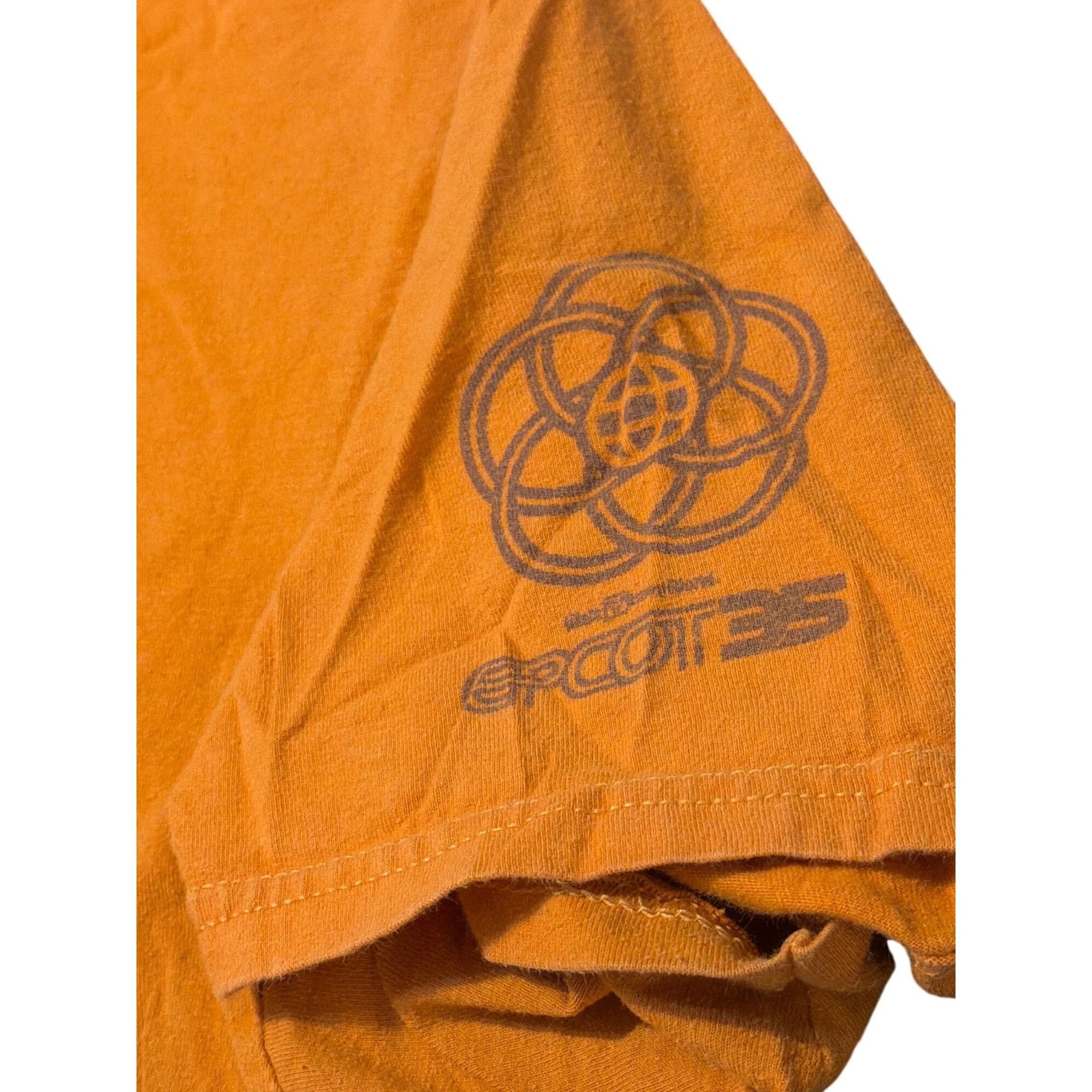 Disney Disney Epcot 35 Anniversary Orange Graphic T Shirt Hanes Nan Size L / US 10 / IT 46 - 3 Thumbnail