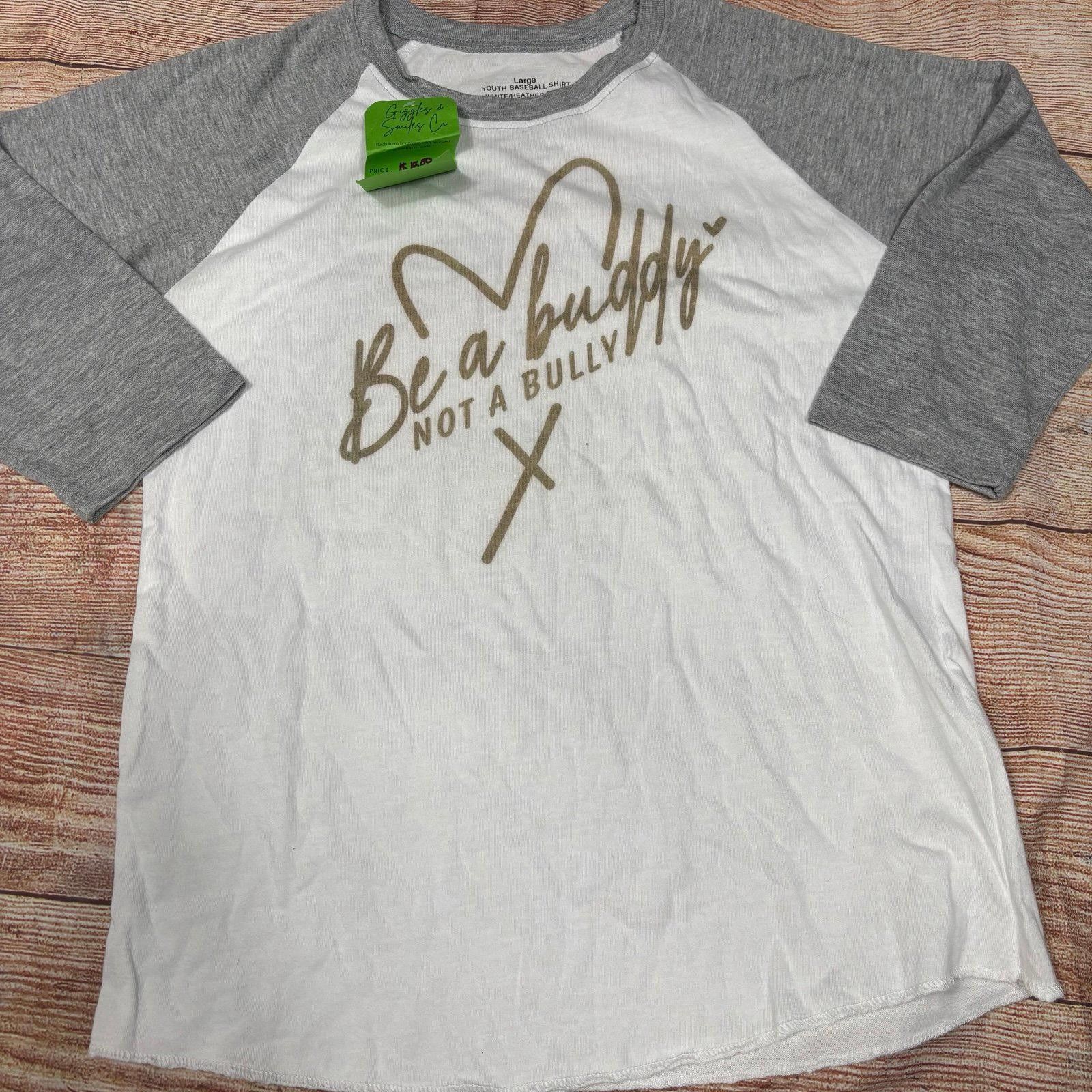 Other Youth Baseball Shirt - Be a Buddy Not a Bully Youth L NWT Size US L / EU 52-54 / 3 - 1 Thumbnail