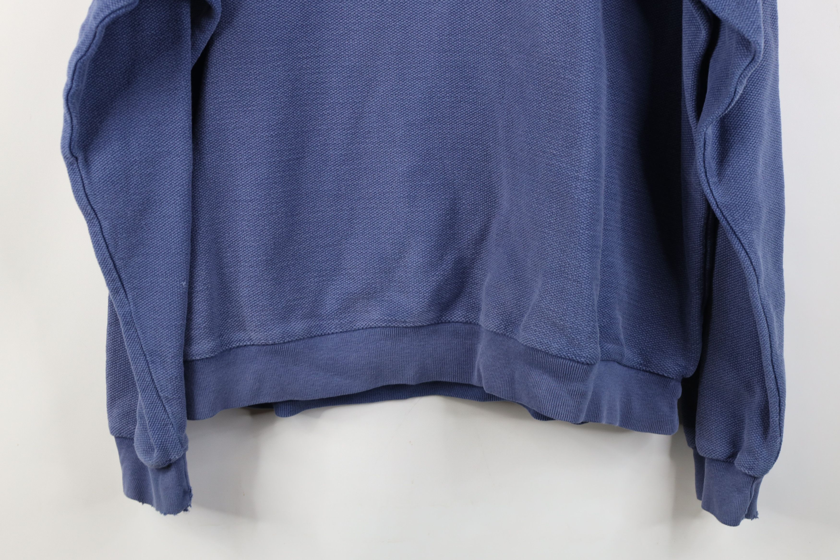Columbia Vintage 90s Columbia Knit Heavy Thermal Sweatshirt Blue USA Size US XL / EU 56 / 4 - 15 Thumbnail