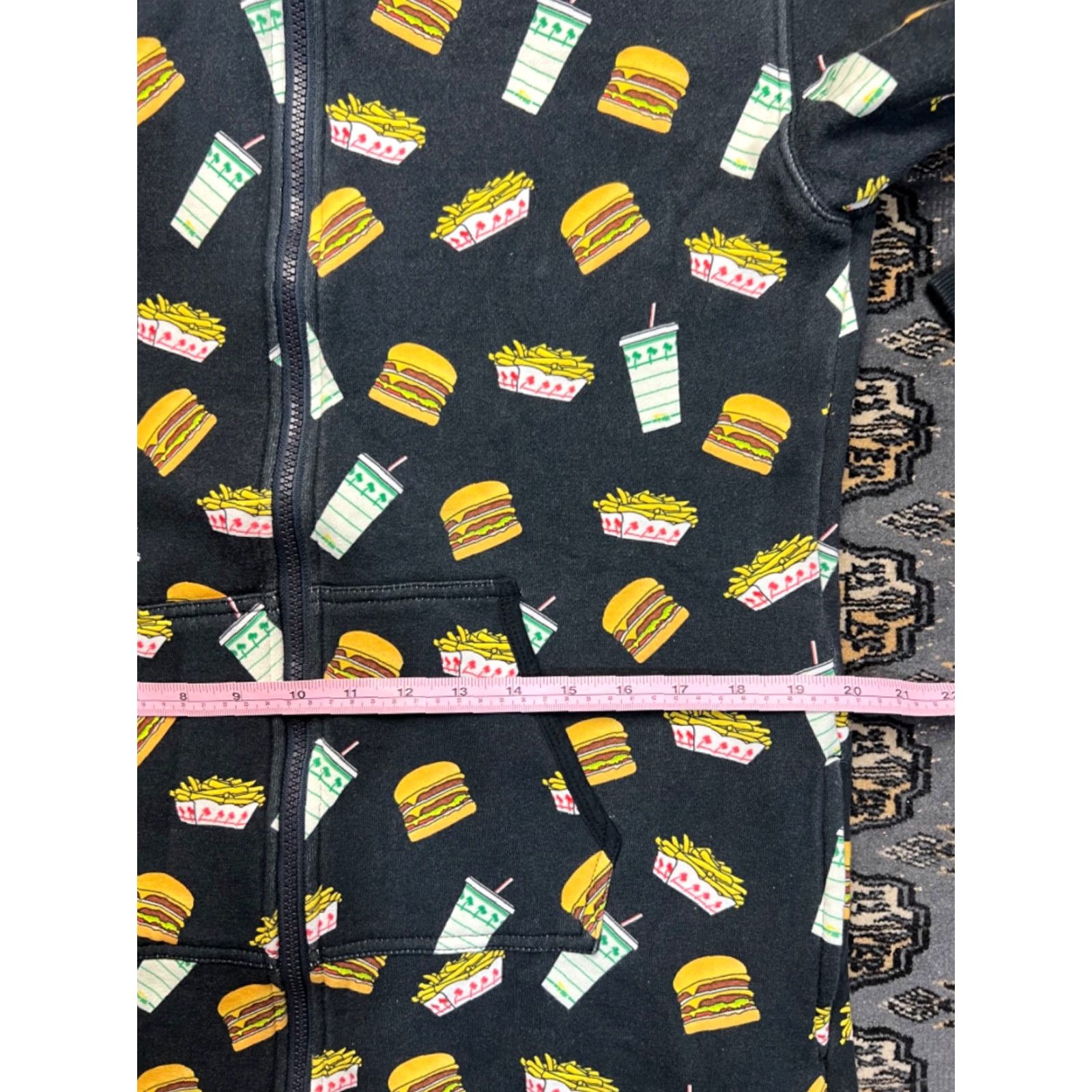 Vintage In N Out Hoodie Mens Adult S Black Full Zip Sweatshirt One Piece Size US S / EU 44-46 / 1 - 5 Thumbnail