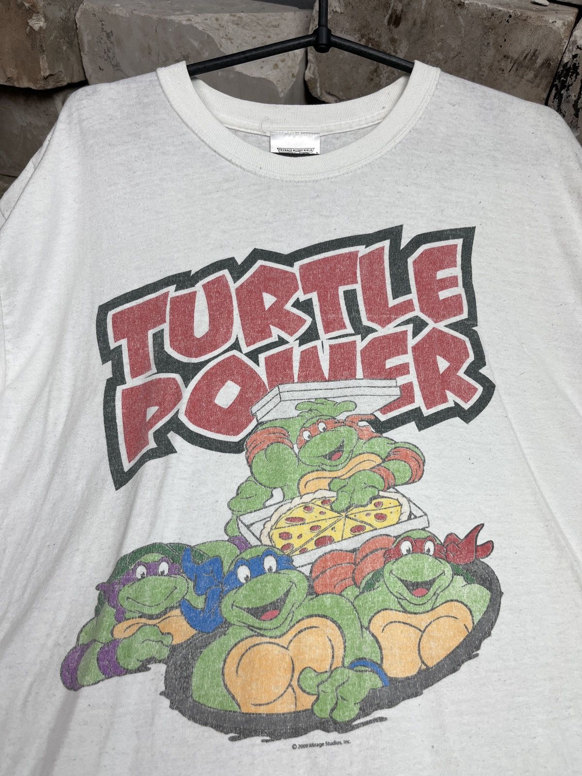 Cartoon Network × Disney Y2K MUTANT NINJA TURTLES RARE 2009 CARTOON FADED TEE - № 04 Size US L / EU 52-54 / 3 - 2 Thumbnail