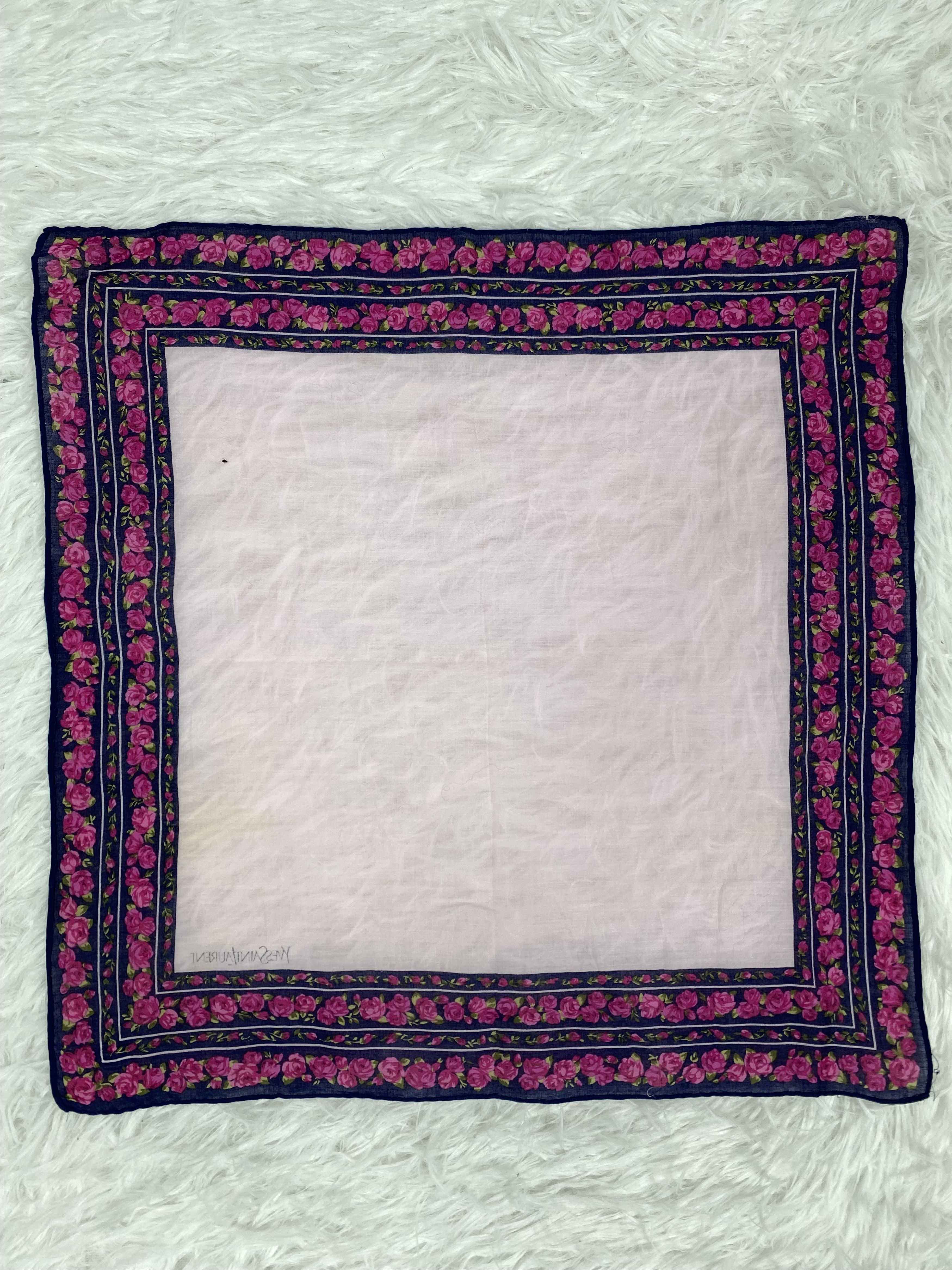 Vintage Vintage Yves Saint Laurent Handkerchief PH0104 Size ONE SIZE - 5 Thumbnail