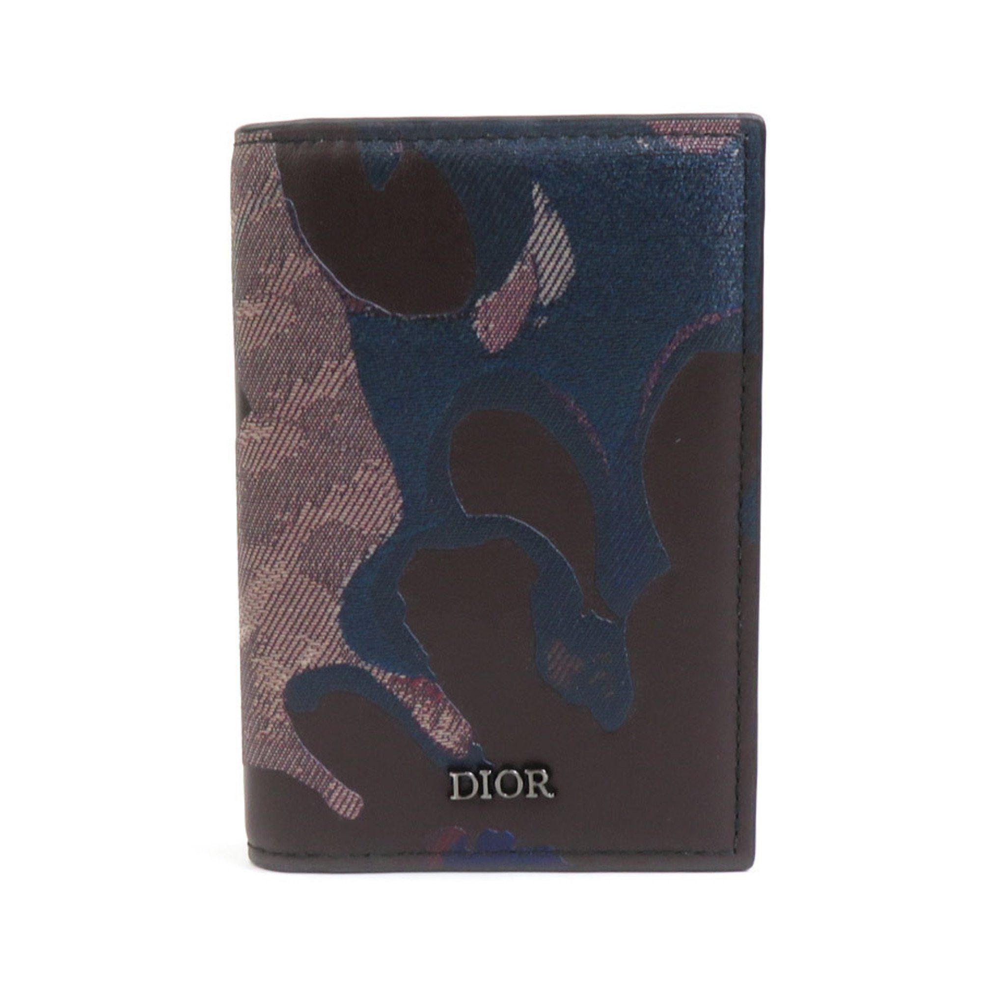 Dior Christian Dior Business Card Holder/Card Case Peter Doig Collaboration Leather Multicolor Men's h30627j Size ONE SIZE - 1 Thumbnail