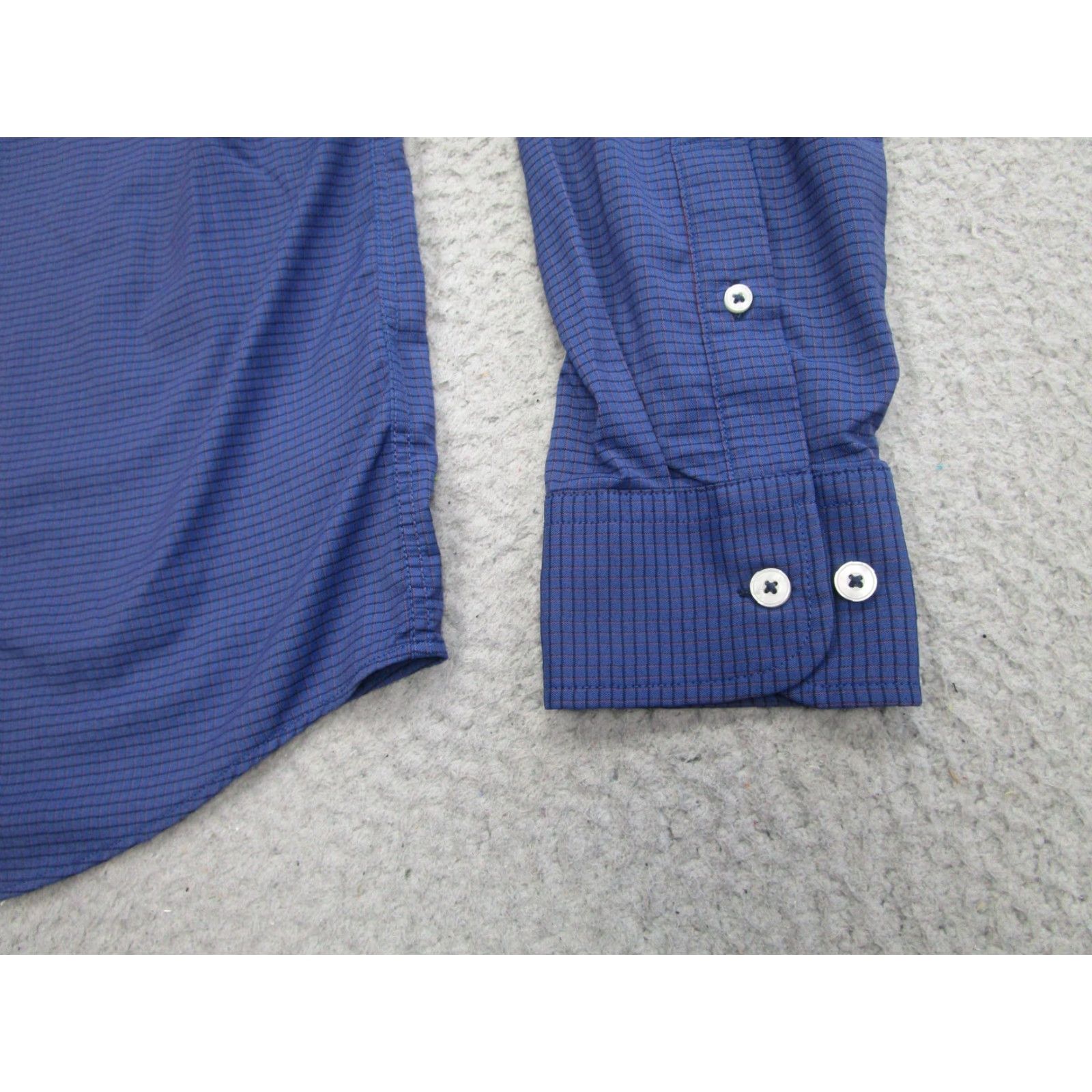 UNTUCKit UNTUCKit Shirt Mens M Blue Check Slim Fit Long Sleeve Button-Up Stretch Size US M / EU 48-50 / 2 - 4 Thumbnail