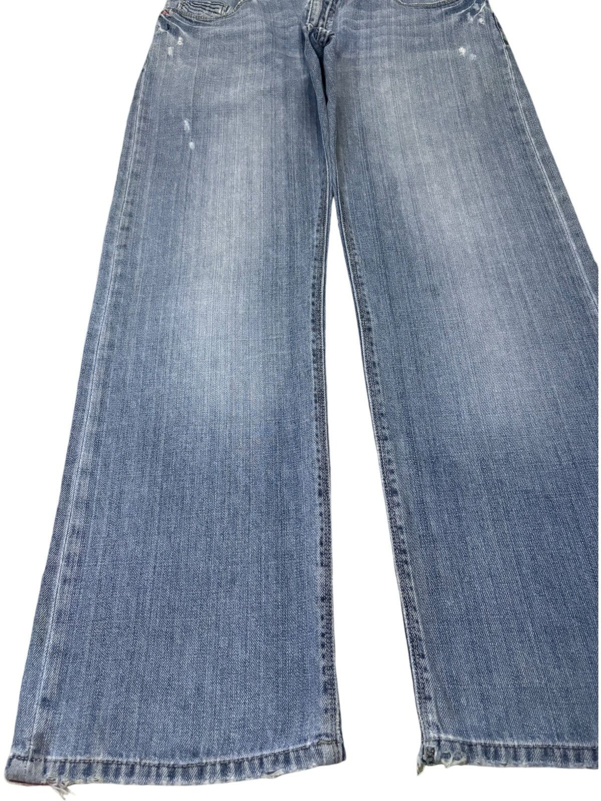Japanese Brand Vintage Japanese Brand Blue Wash Distressed Baggy Jeans Size US 33 - 6 Thumbnail