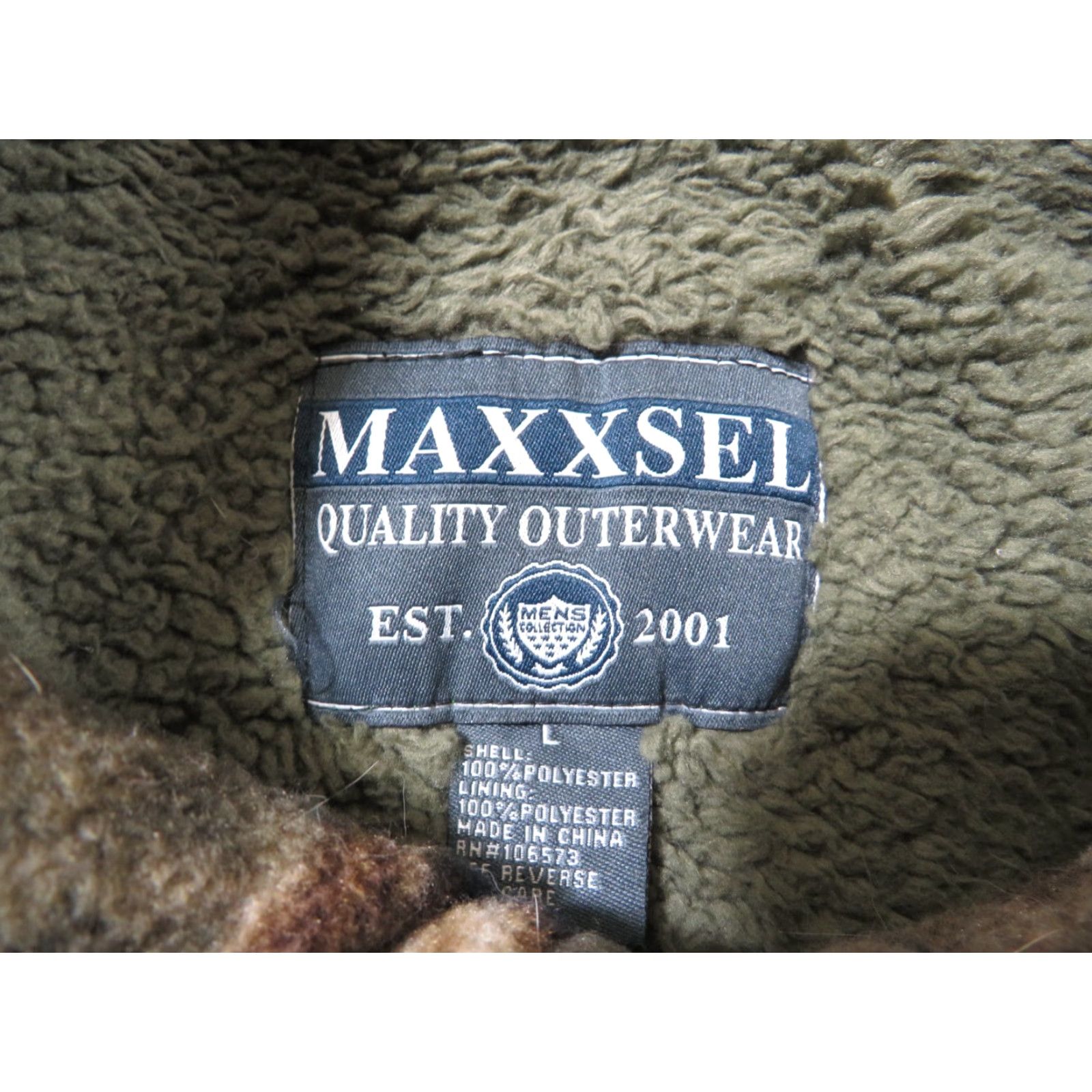 Vintage Maxxsel Sherpa Lined Camo Jacket Zip-up Deer Hunting Heavy Warm L Winter Coat Size US L / EU 52-54 / 3 - 5 Thumbnail