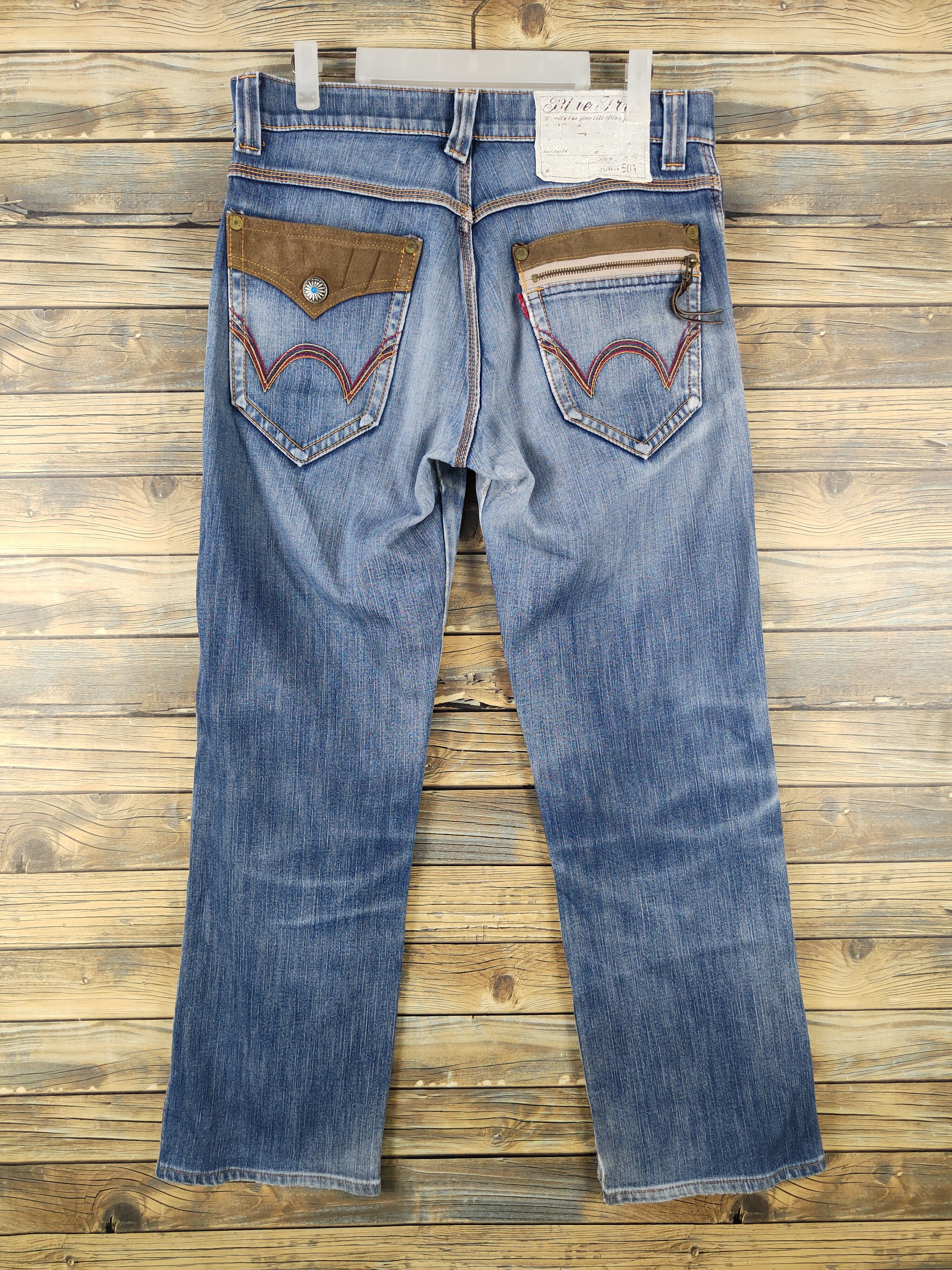 Edwin Edwin Blue Distressed Ripped denim Jeans #1695 Size US 32 / EU 48 - 9 Thumbnail