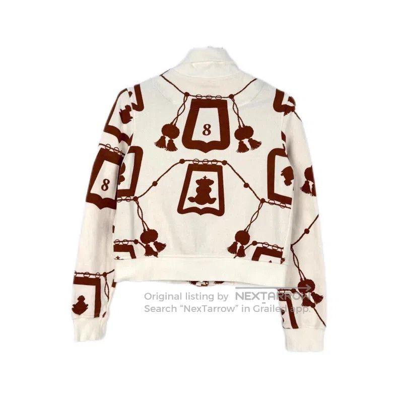 Hermes Hermes White and Brown Rope Pattern Jacket Size XS / US 0-2 / IT 36-38 - 2 Thumbnail